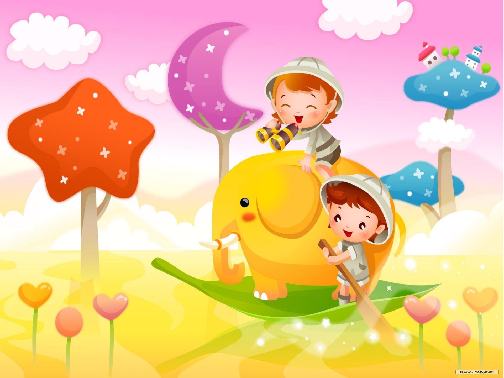 Colorful Cartoon Wallpaper For Kids Background In HD For Download