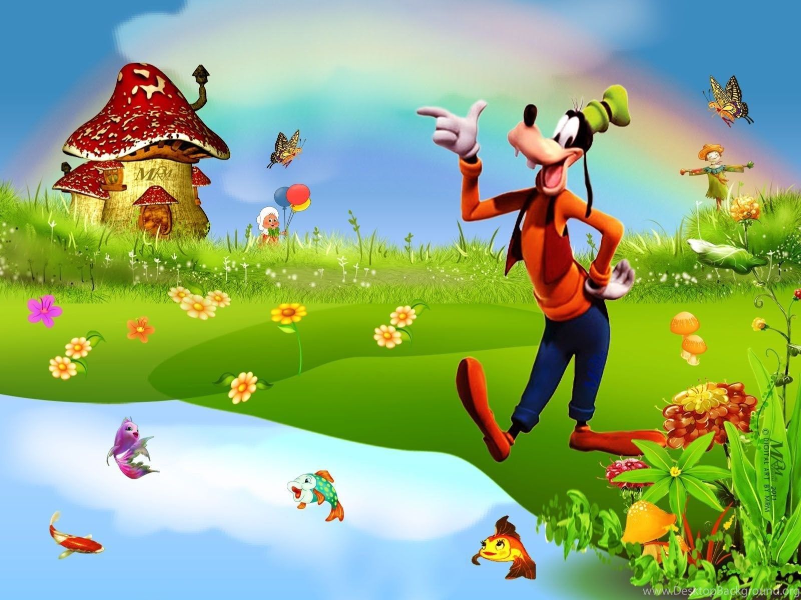 High Resolution Colorful Cartoon Kids Background Wallpaper HD 13. Desktop Background