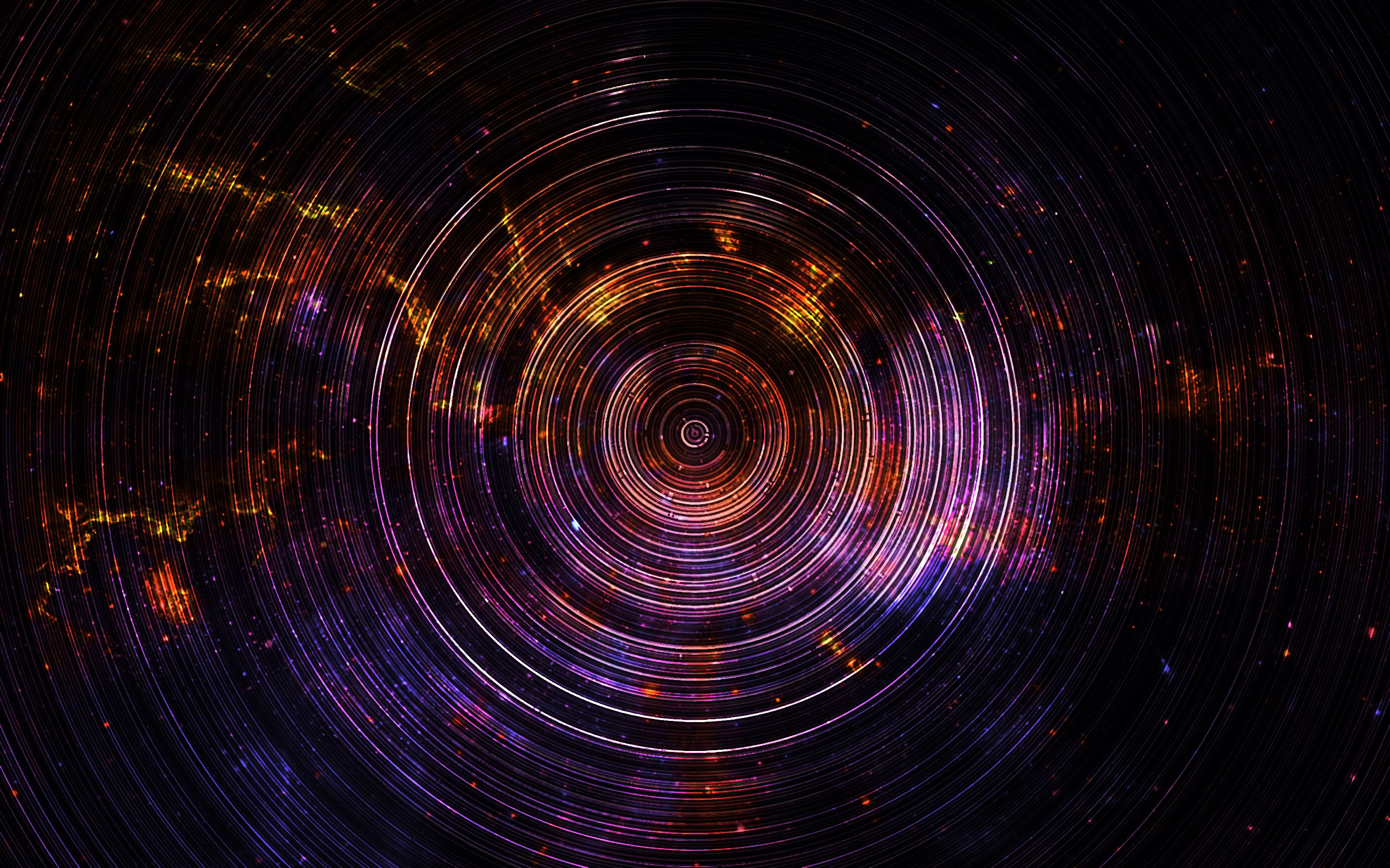 Circles Art 4k Ultraviolet, HD Abstract