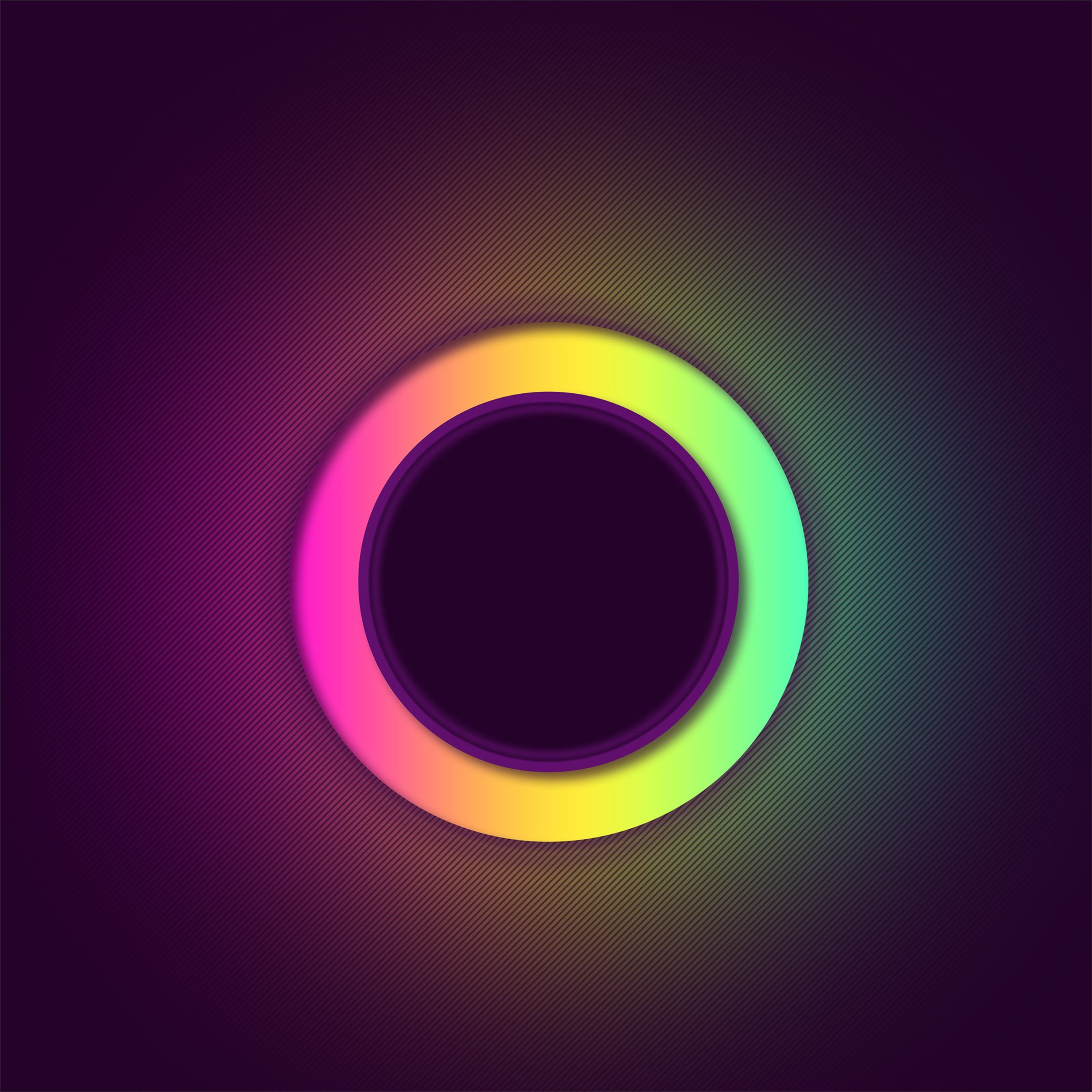 glowing circle abstract 4k iPad Pro Wallpaper Free Download