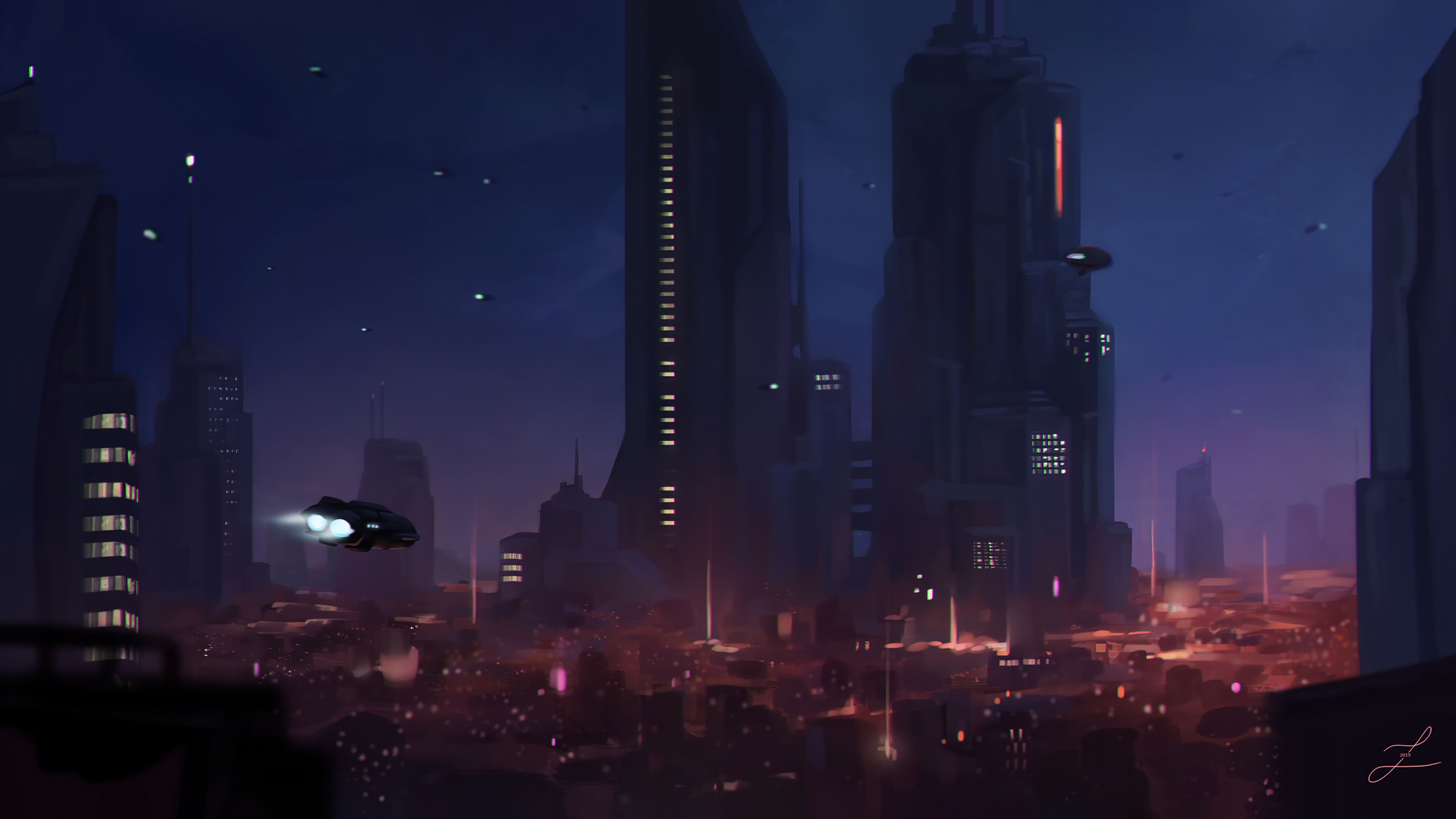 Space City 4k, HD Artist, 4k Wallpaper, Image, Background, Photo and Picture