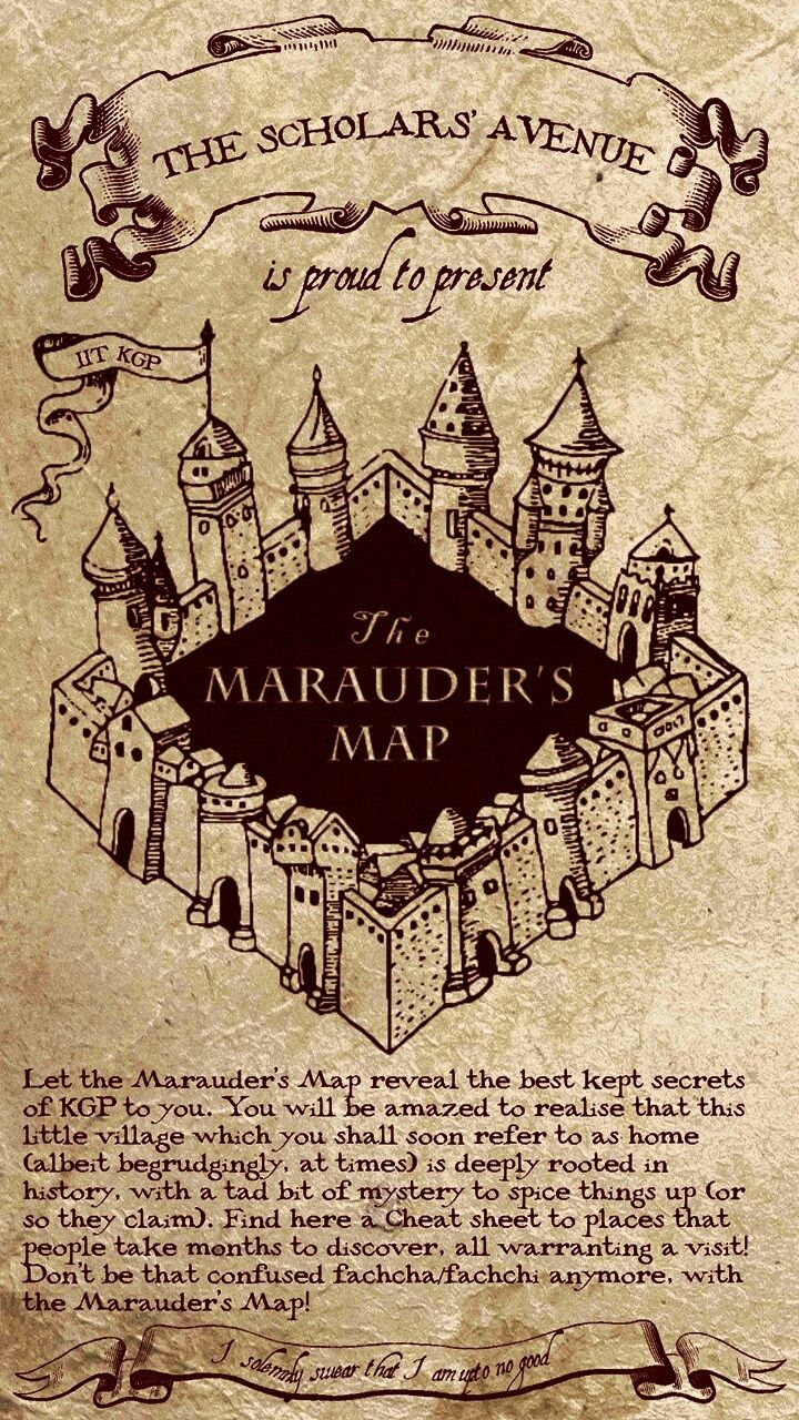 iPhone Wallpaper Harry Potter Marauders Map