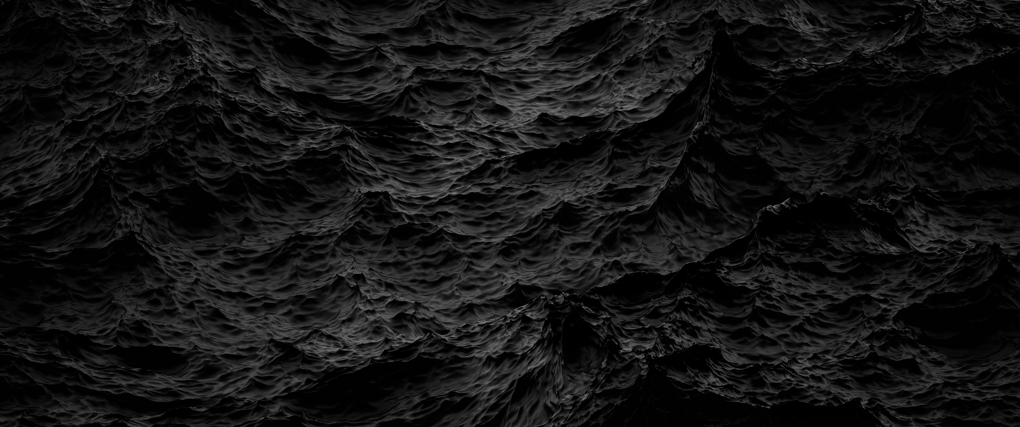 Black ocean ultrawide wallpaper
