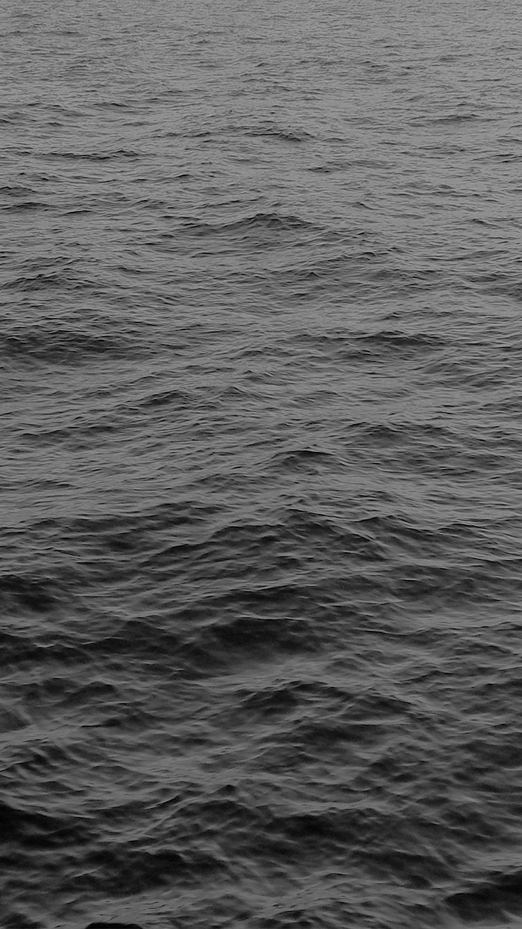 Sea Ocean Wave Dark Nature Black Wallpaper