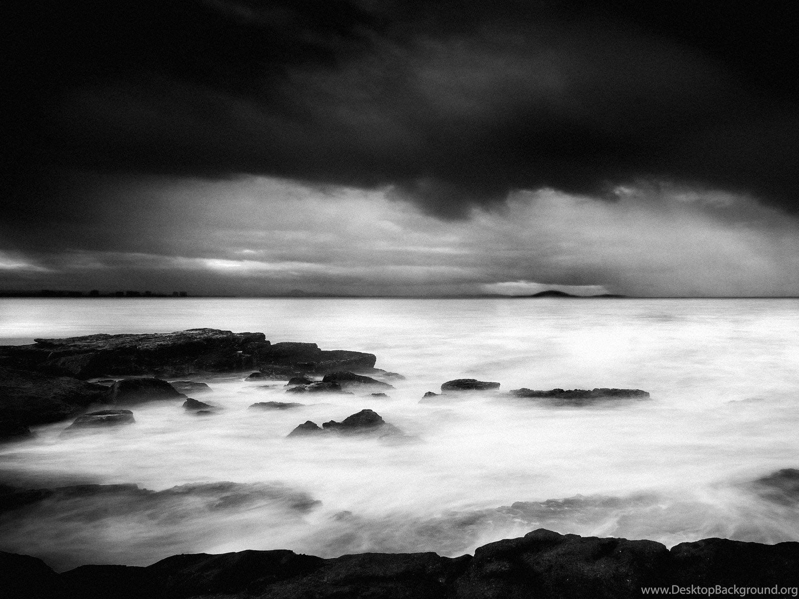 Dark Ocean Storm Background Picture Wallpaper Desktop Background