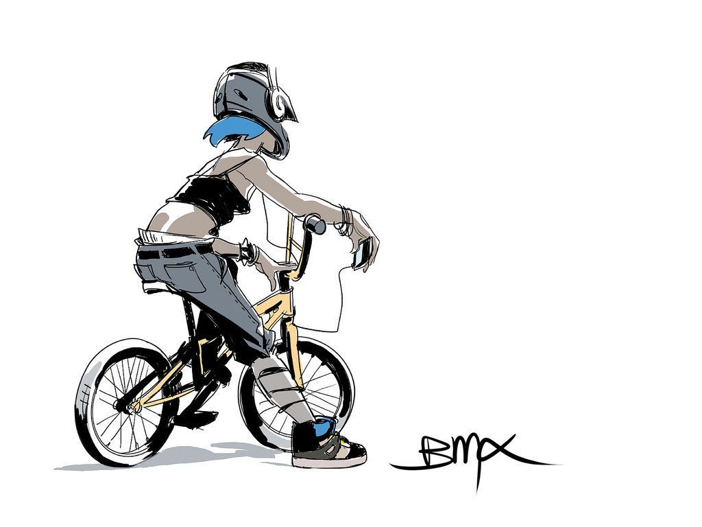 Cartoon BMX Wallpaper
