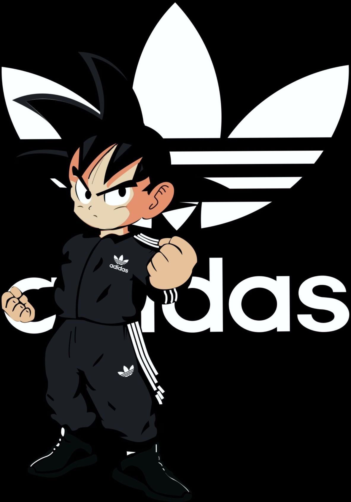 Goku Adidas Cartoon Wallpaper