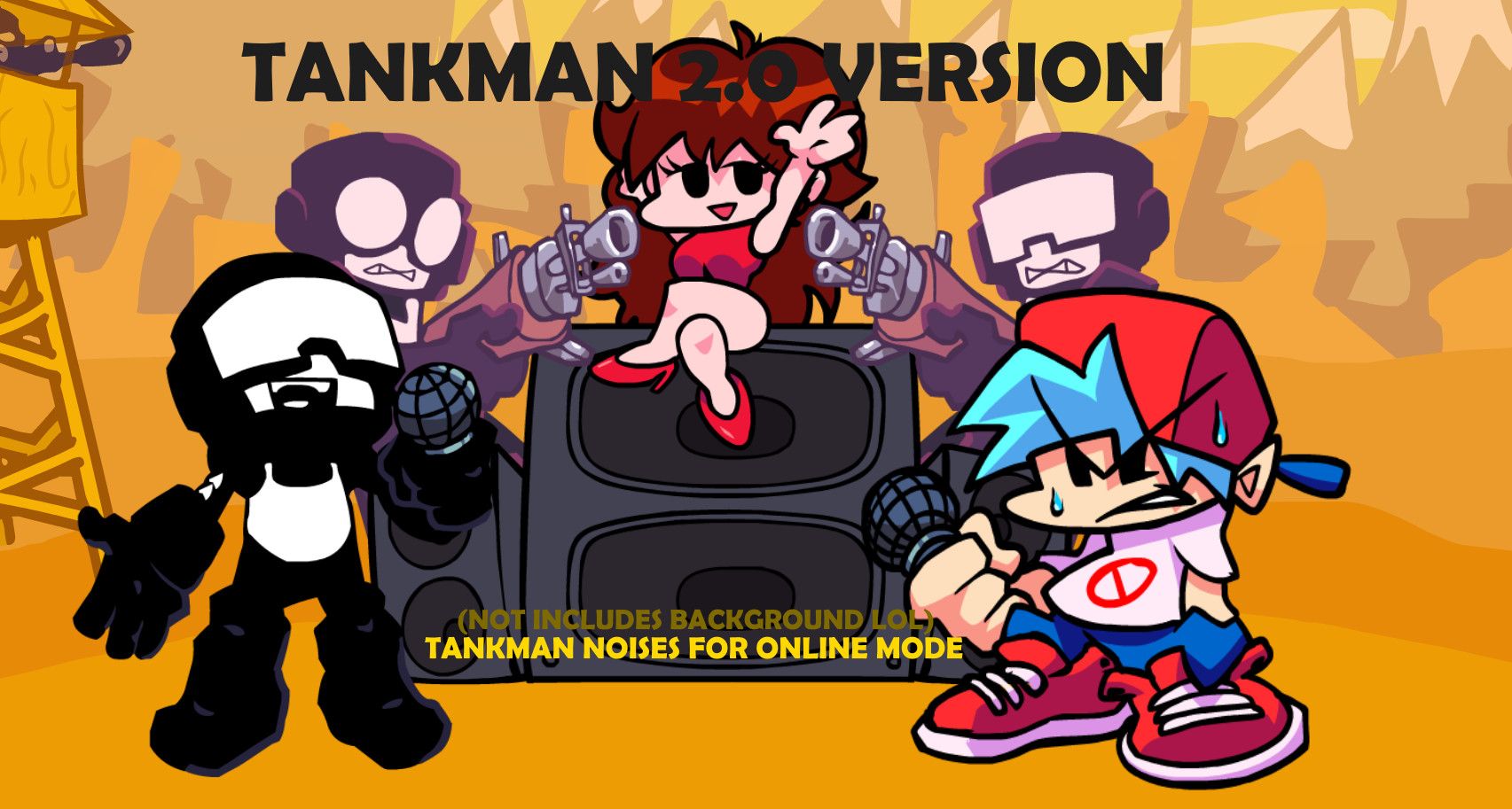 TankMan compatible with 2 players mod [Friday Night Funkin'] [Mods]