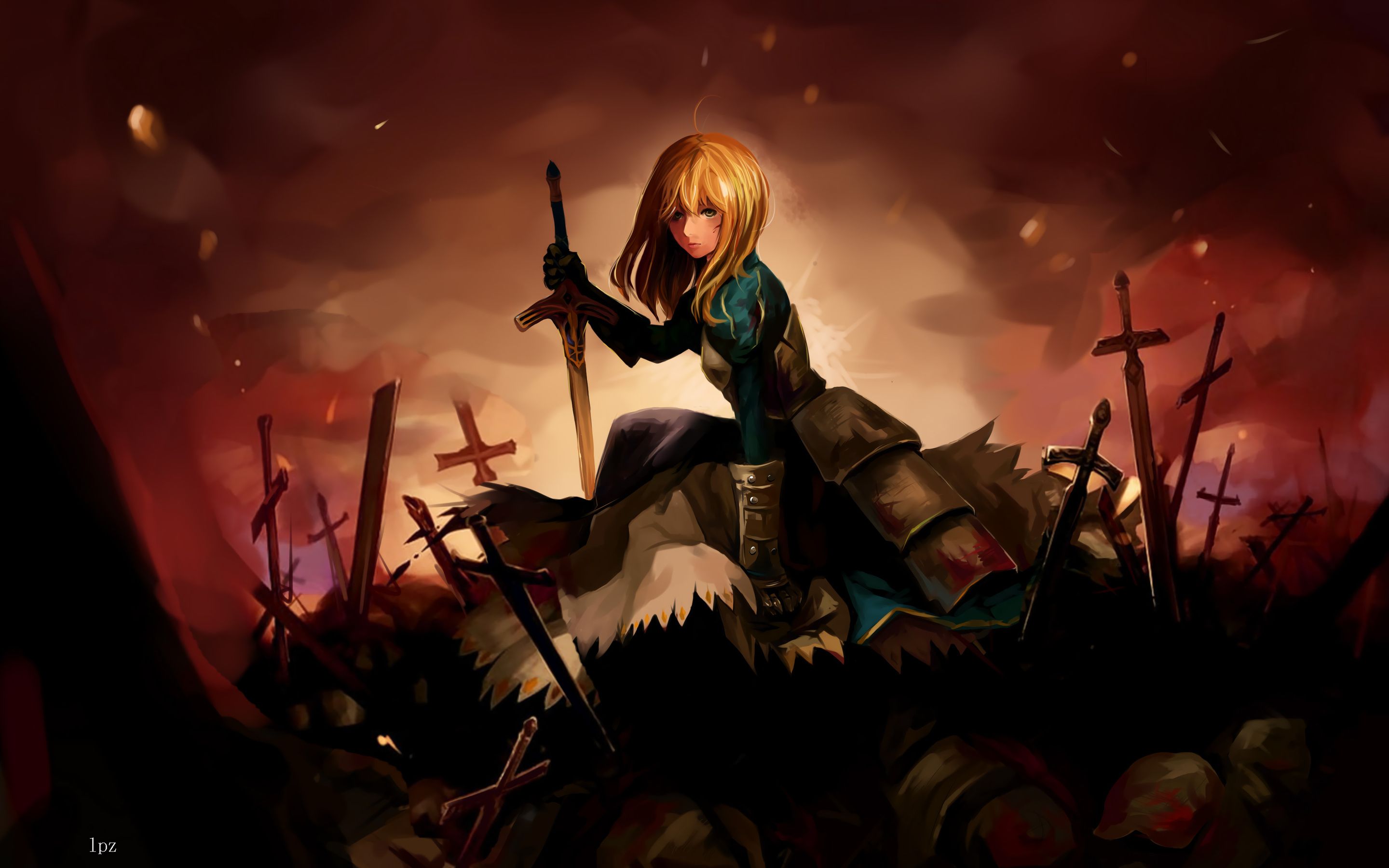 Saber Fate Stay Night Macbook Pro Retina HD 4k Wallpaper, Image, Background, Photo and Picture