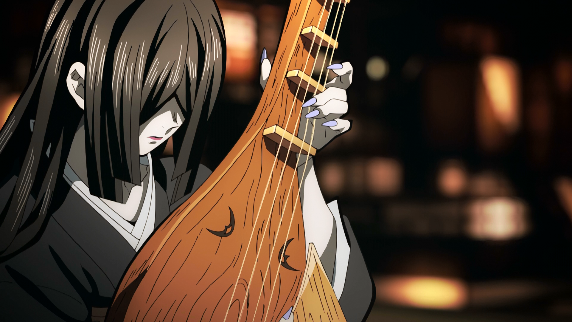Demon Slayer Nakime Wallpapers Wallpaper Cave