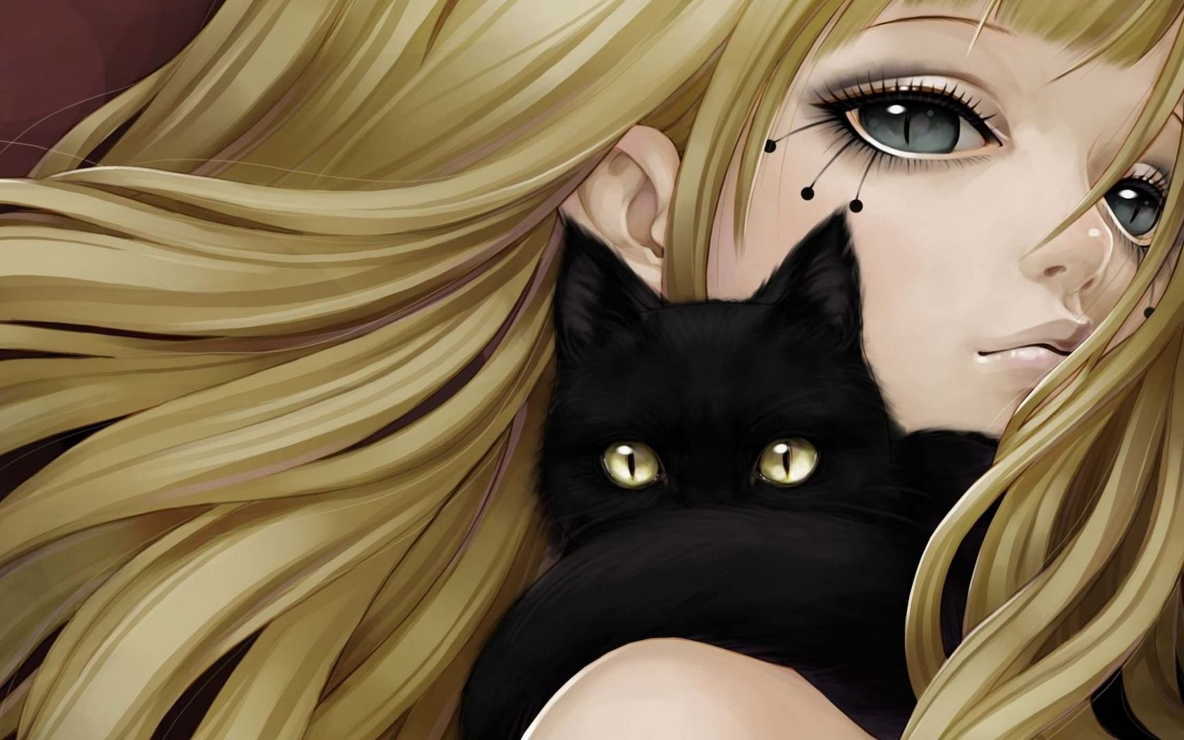 Free download Anime Girl And Black Cat High Definition Wallpaper HD wallpaper [1920x1080] for your Desktop, Mobile & Tablet. Explore Anime Cat Wallpaper. Black Cat Wallpaper, Cute Anime Cat