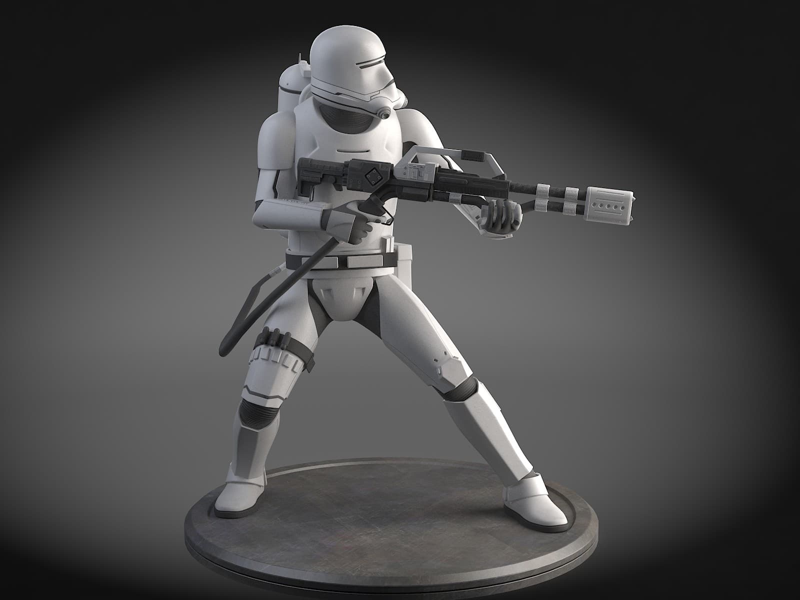 Star Wars First Order Flametrooper 3D Model