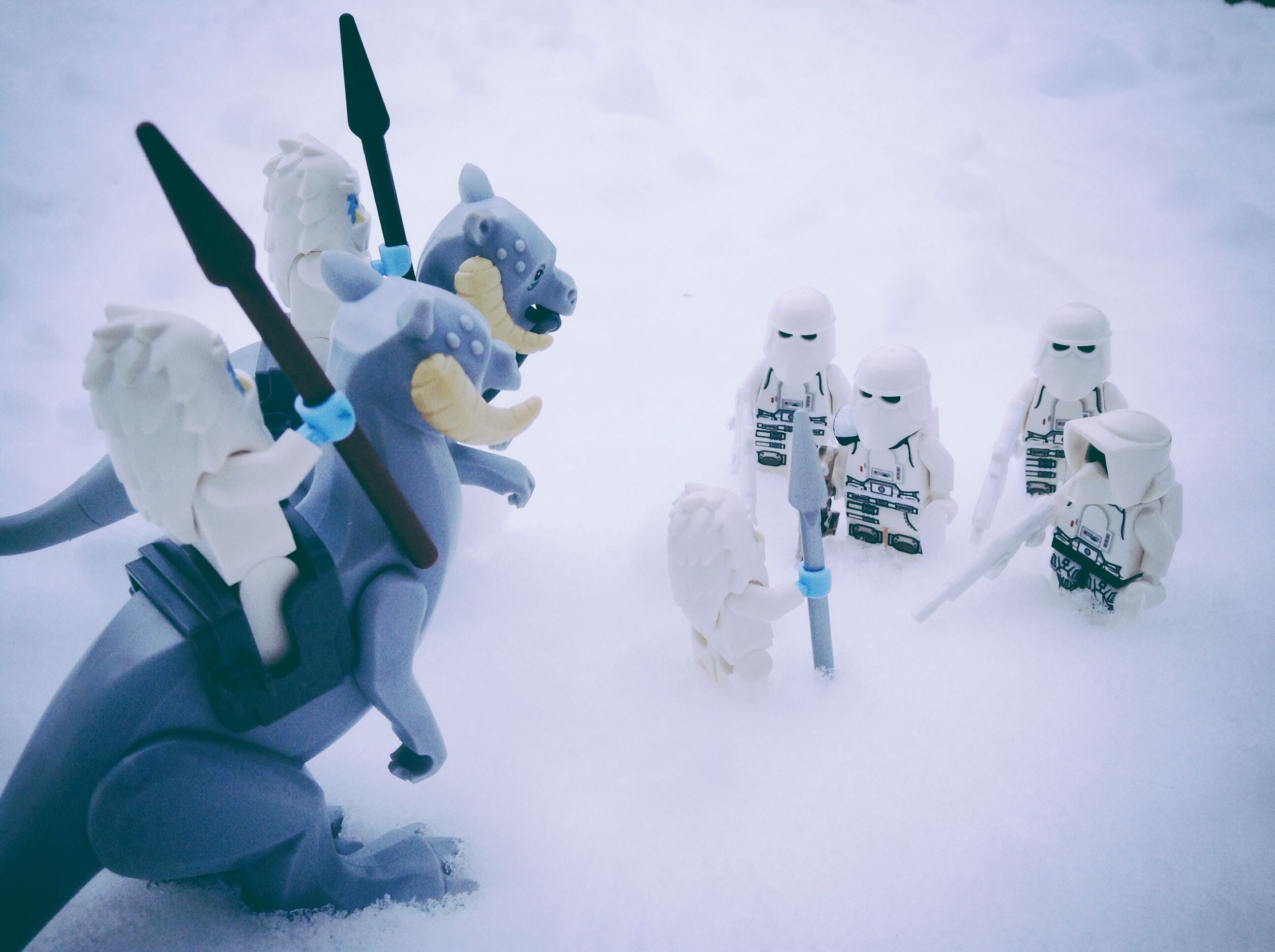 Wallpaper, snow, starwars, LEGO, stormtroopers, snowtroopers, legography 2592x1936