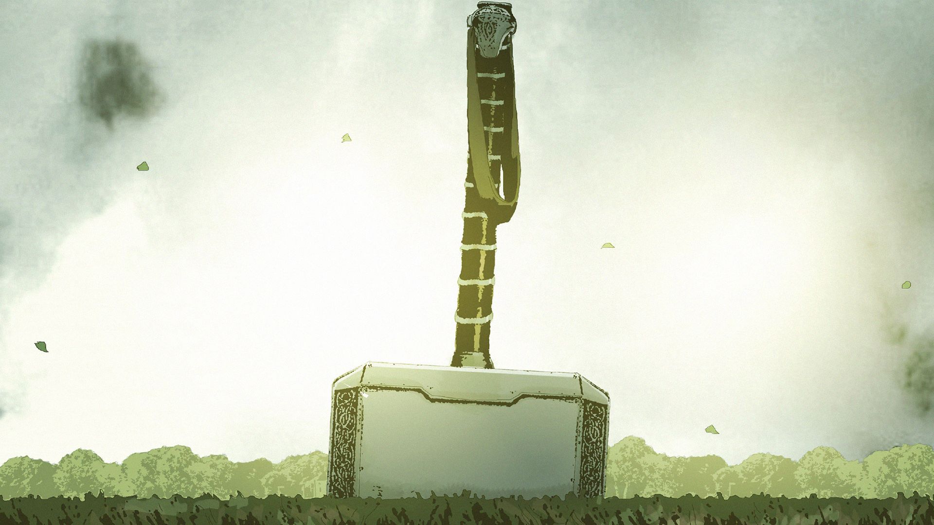 Desktop Wallpaper Thor's Hammer, Marvel Comics, HD Image, Picture, Background, E992f4