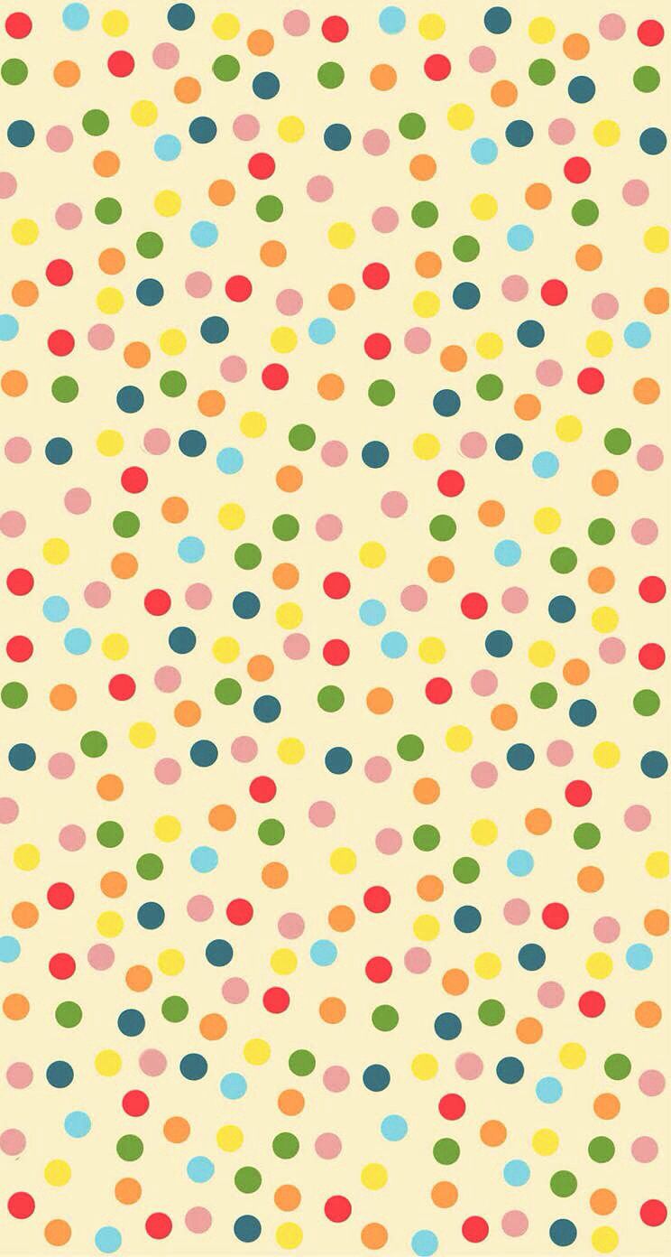 Rainbow polka dots Wallpaper. Polka dots wallpaper, Dots wallpaper, Dots