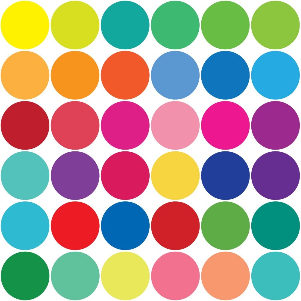 rainbow dots clip art