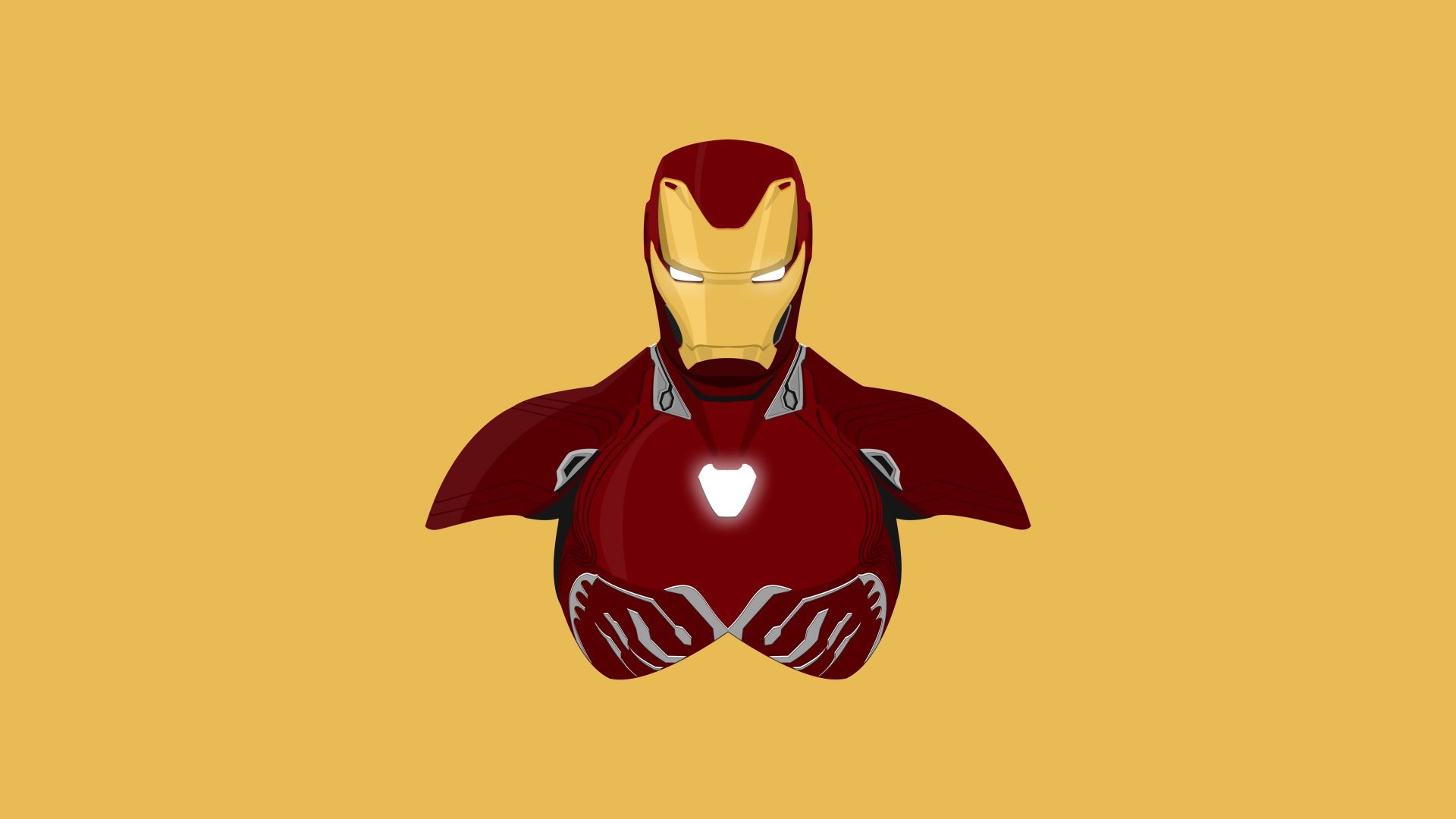 Desktop wallpaper iron man, superhero, minimal, iron suit, HD image, picture, background, ad1eeb