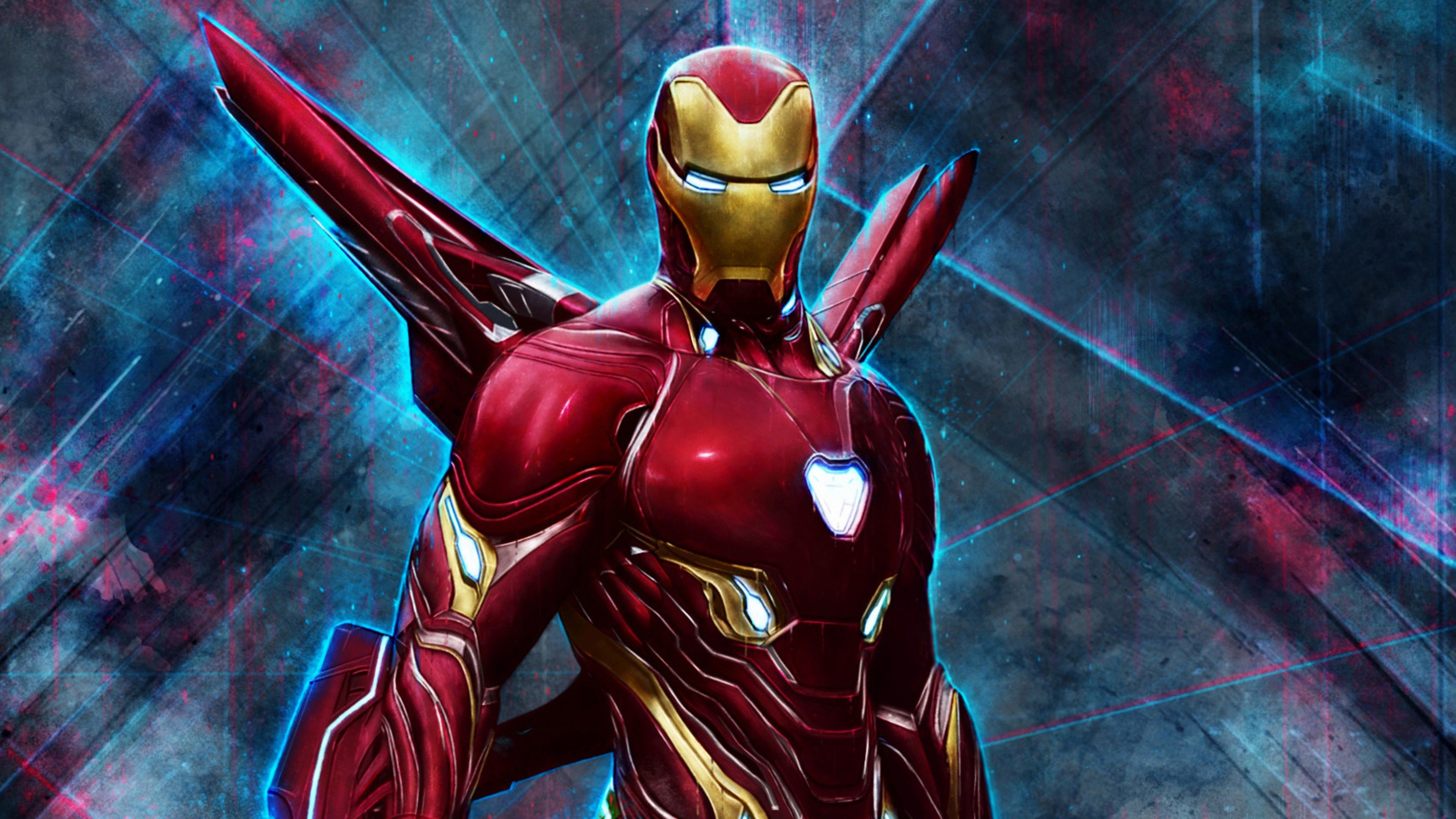 4k Pic Of Superhero Iron Man Man Endgame Suit
