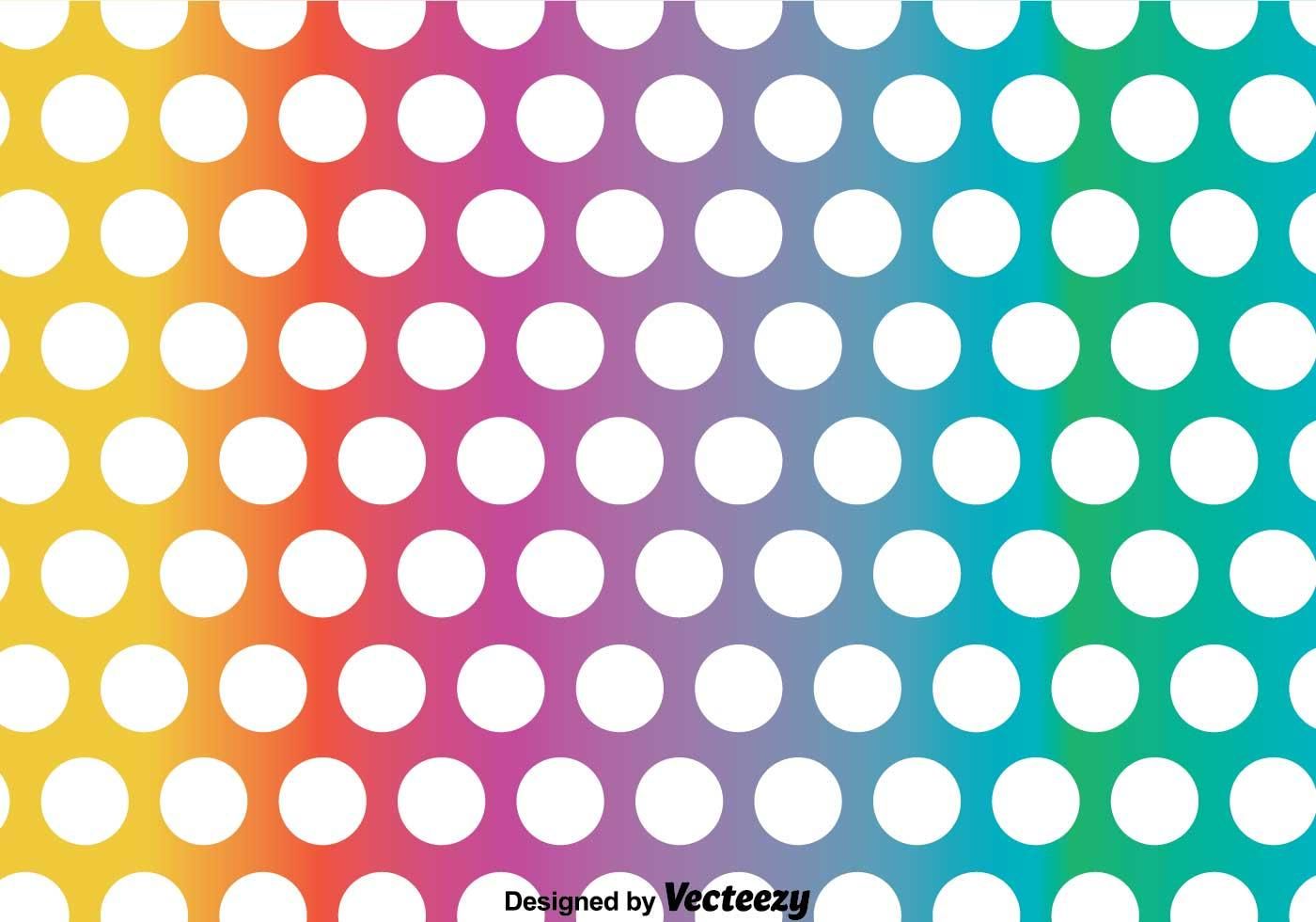 Rainbow Polka Dot Pattern Vector. Dot pattern vector, Rainbow polka dots, Polka dot pattern
