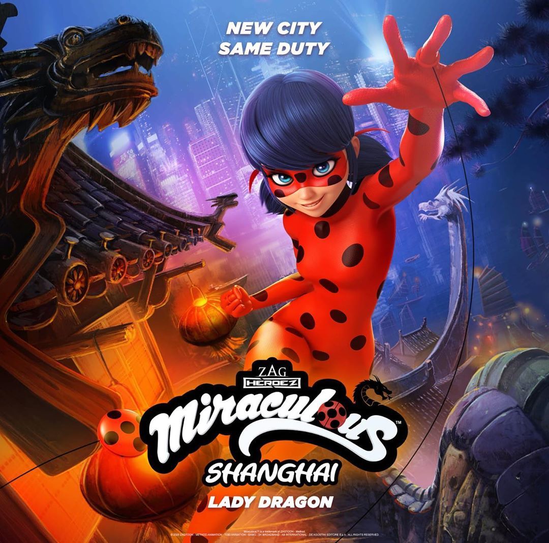 Miraculous Ladybug Shanghai Lady Dragon special poster and new heroines