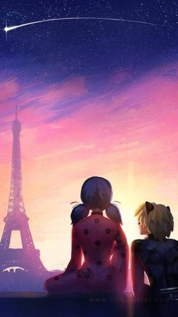 Download ladynoir rooftop Wallpaper HD