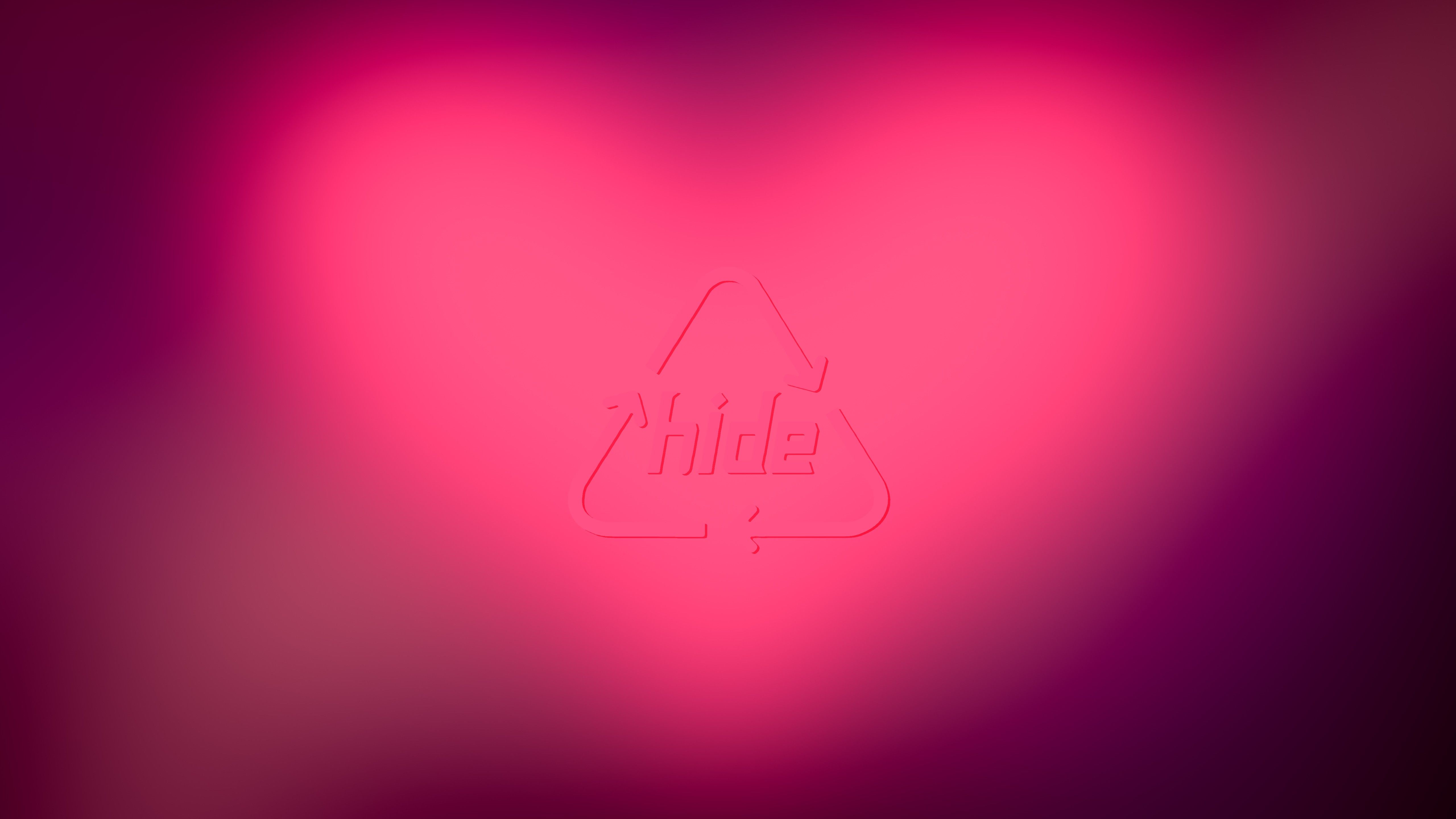 hide musician logo edit pink wallpaper