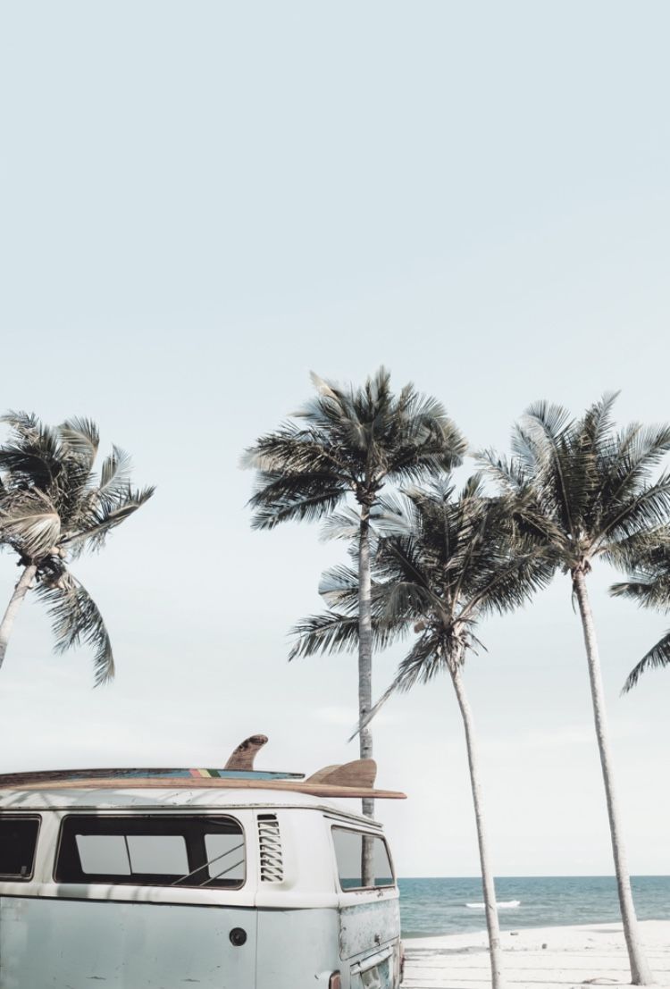 Kombi Printable. Surf Print. Beach Wall Art. Beach wall art, Beach wall collage, Beach wallpaper