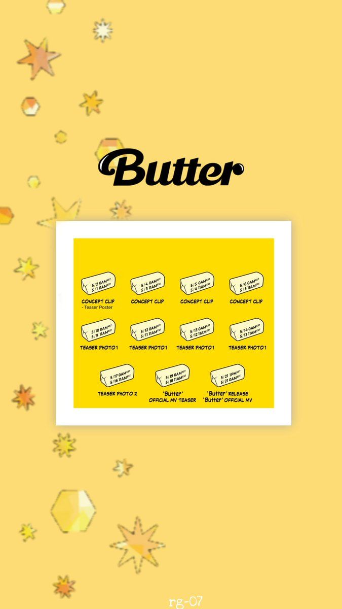 Bangtanies Wallpaper⁷☂️'s tweet BUTTER Comeback Schedule