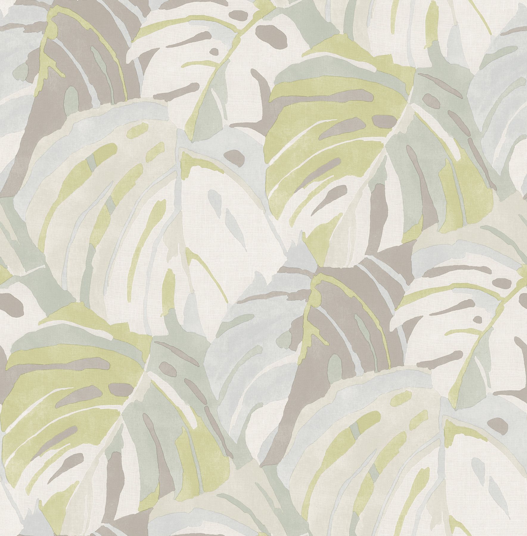 Townline Paint. Samara Lime Monstera Leaf Wallpaper