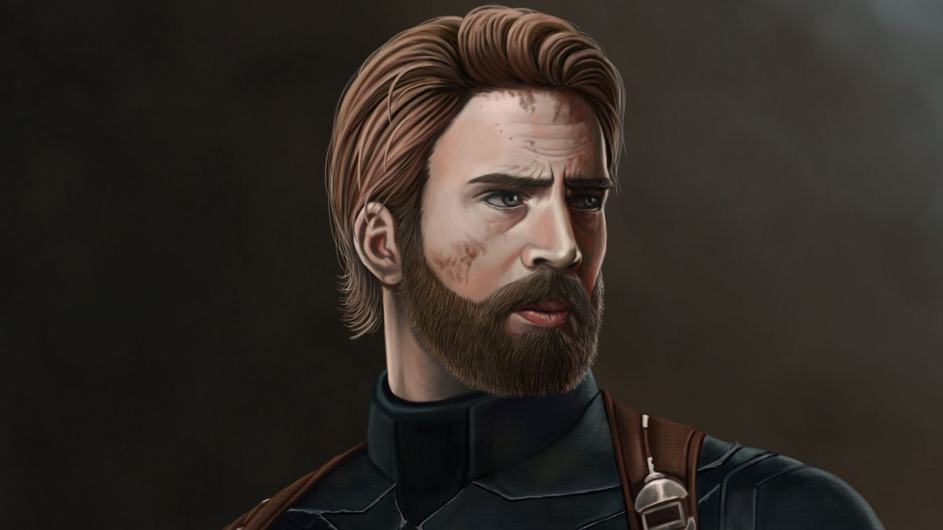 Captain America Beard Wallpaper America Art Beard