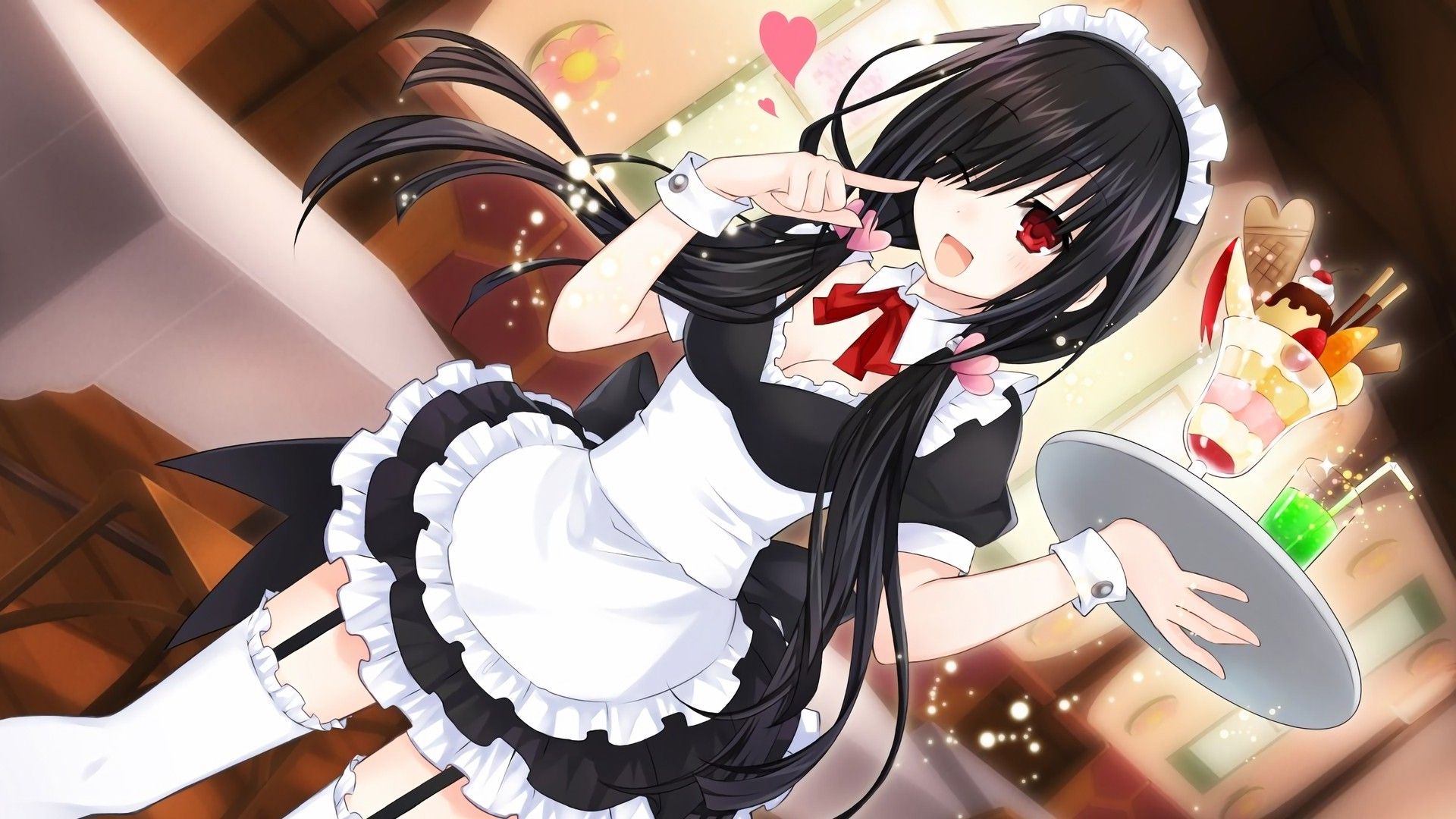anime, Anime Girls, Tokisaki Kurumi, Date A Live, Maid Outfit Wallpapers HD...