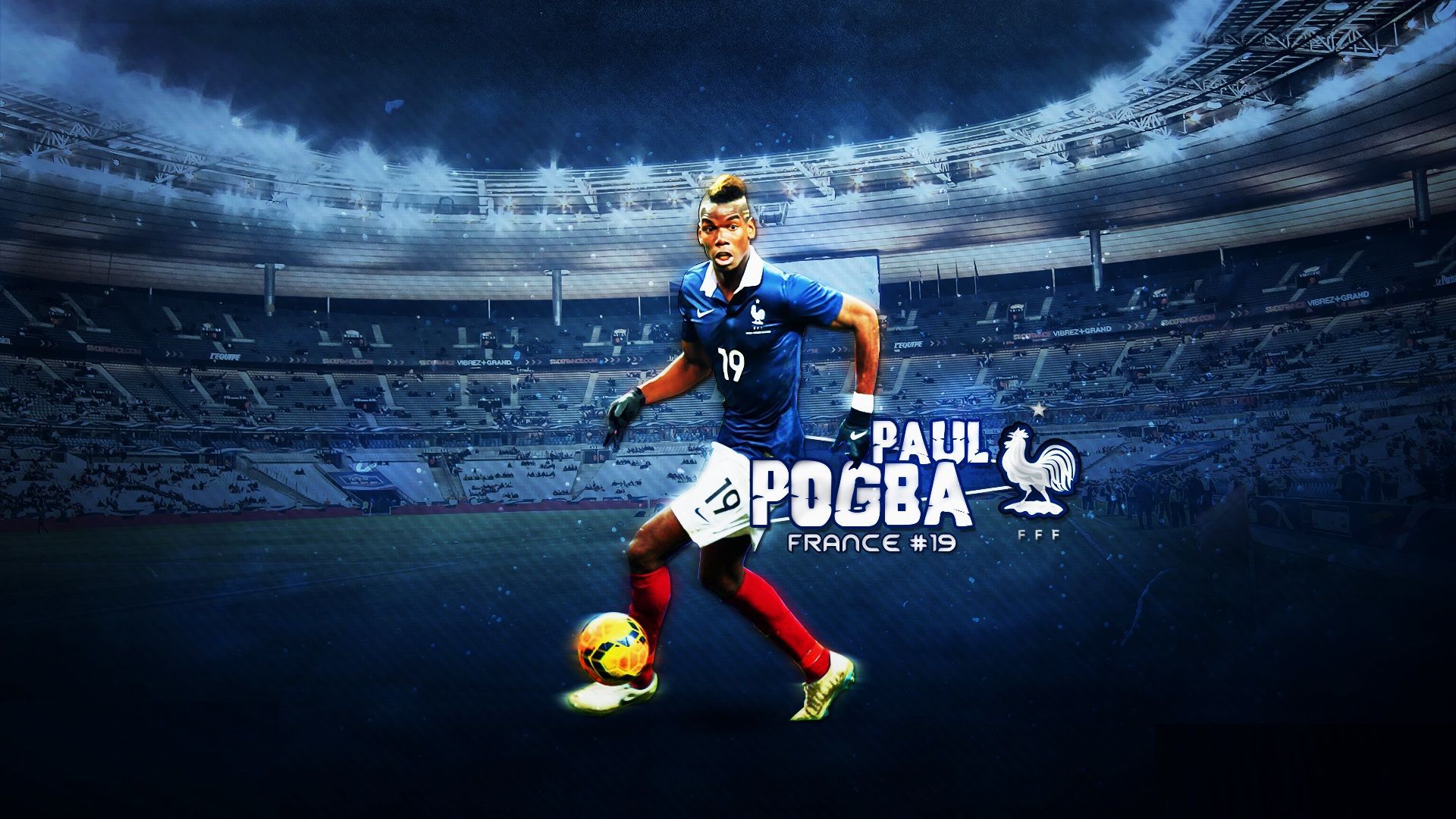 Awesome Paul Pogba Wallpaper HD. Cristiano ronaldo video, Ronaldo videos, Pogba france