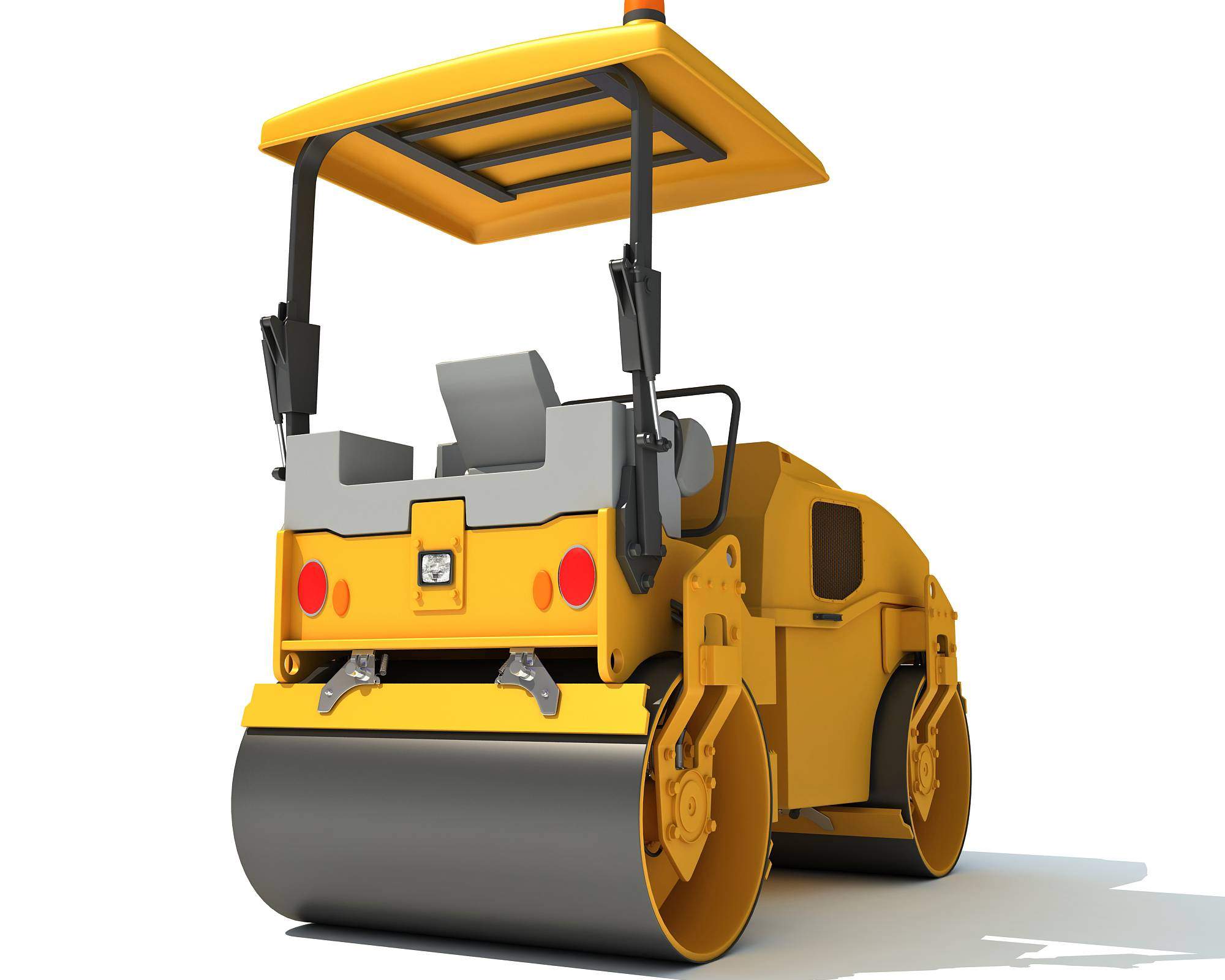 Tandem Vibratory Roller 3D Model