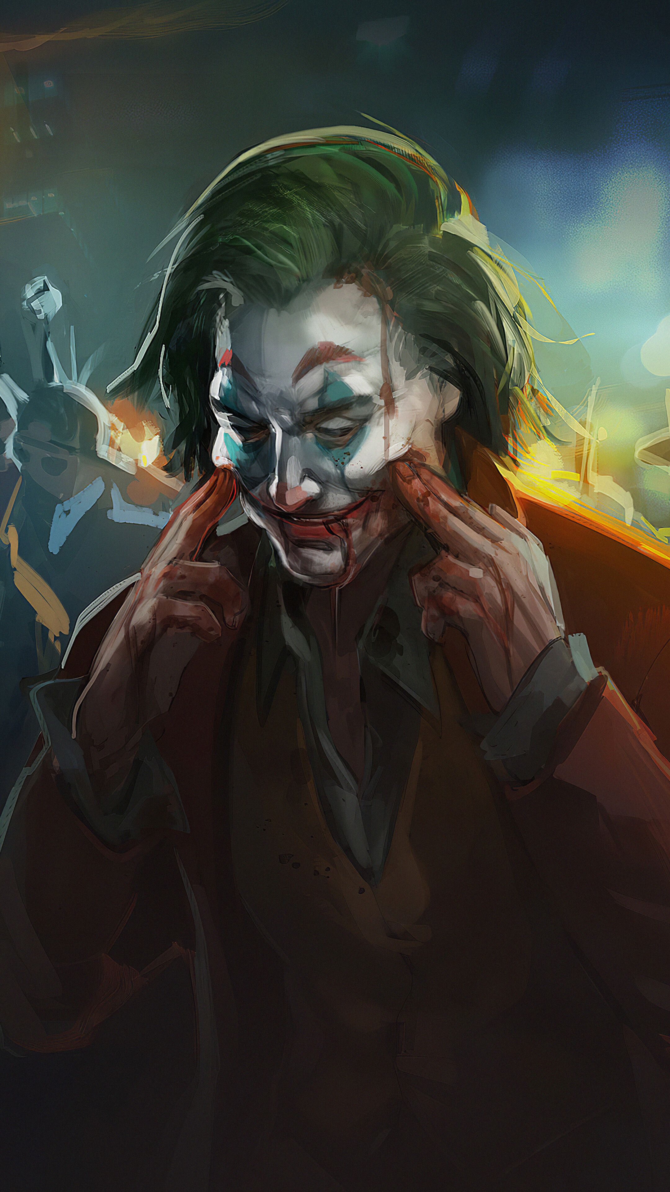 Joker, Movie, Art, 2019, 4K phone HD Wallpaper, Image, Background, Photo and Picture. Mocah HD Wallpaper