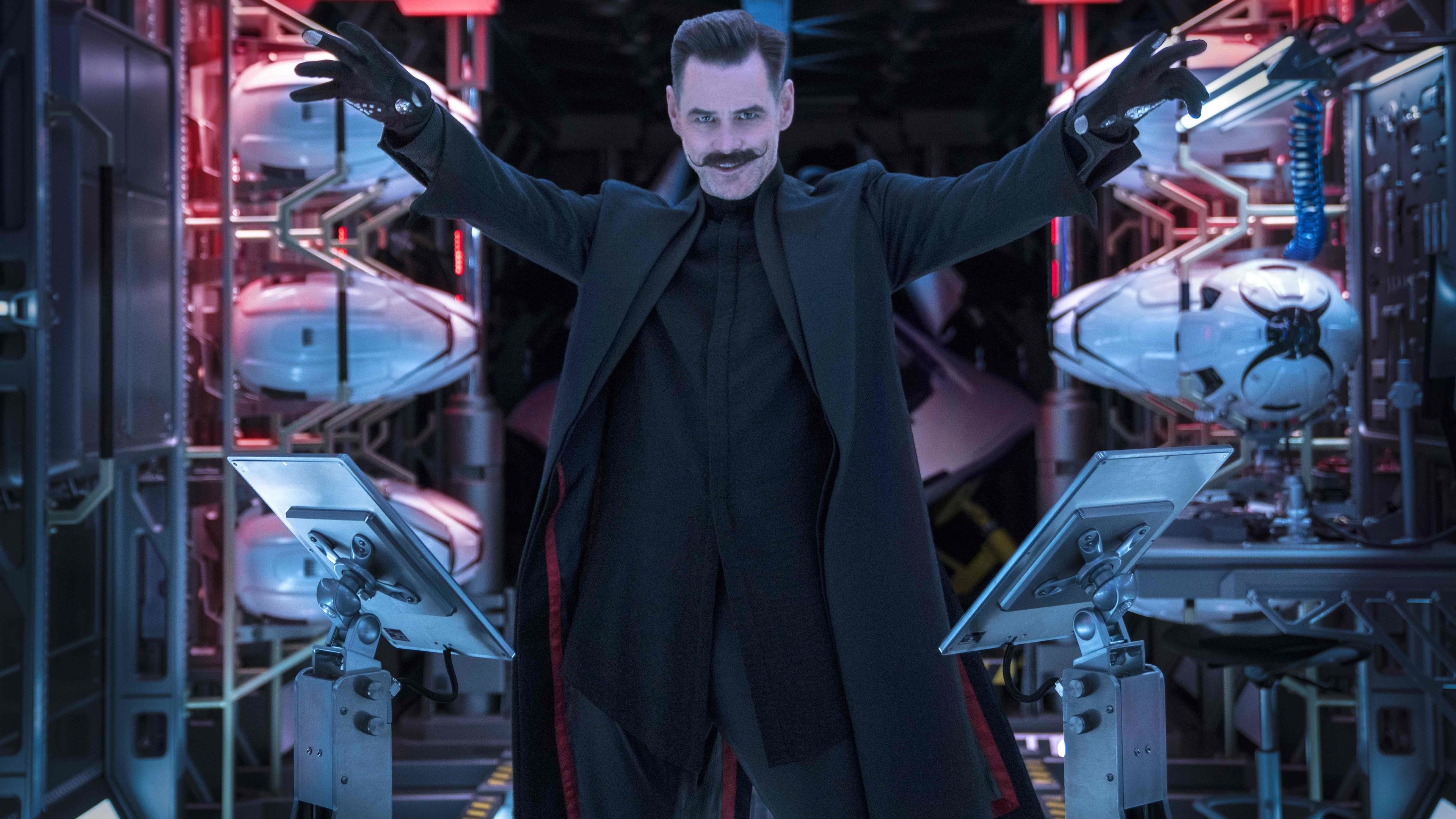 Wallpaper 4k Jim Carrey In Sonic The Hedgehog 2019 4k 2019 Movies Wallpaper, 4k Wallpaper, Hd Wallpaper, Jim Carrey Wallpaper, Movies Wallpaper, Sonic The Hedgehog Wallpaper