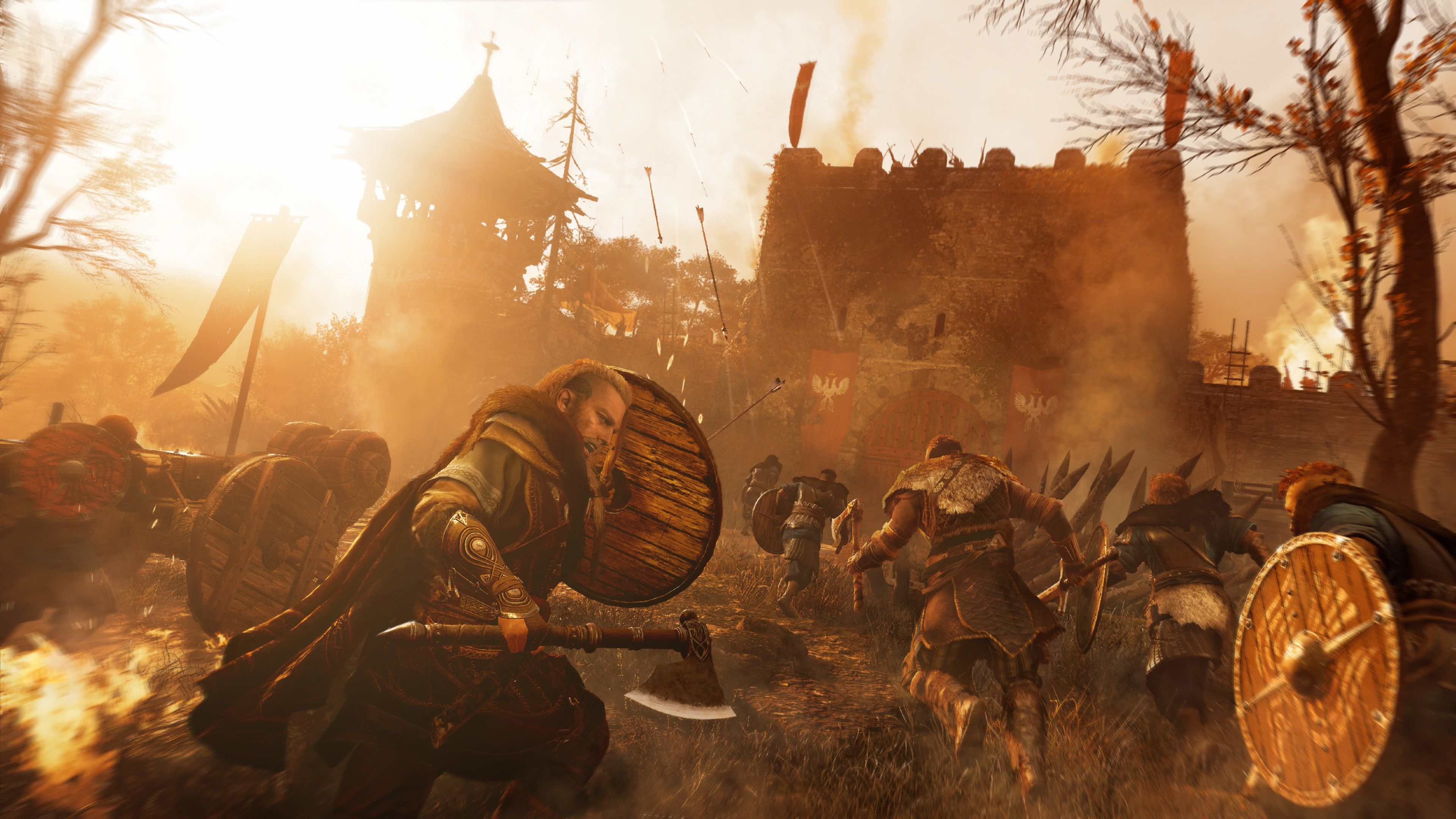 Wallpaper Assassin's Creed Valhalla, screenshot, 4K, Games