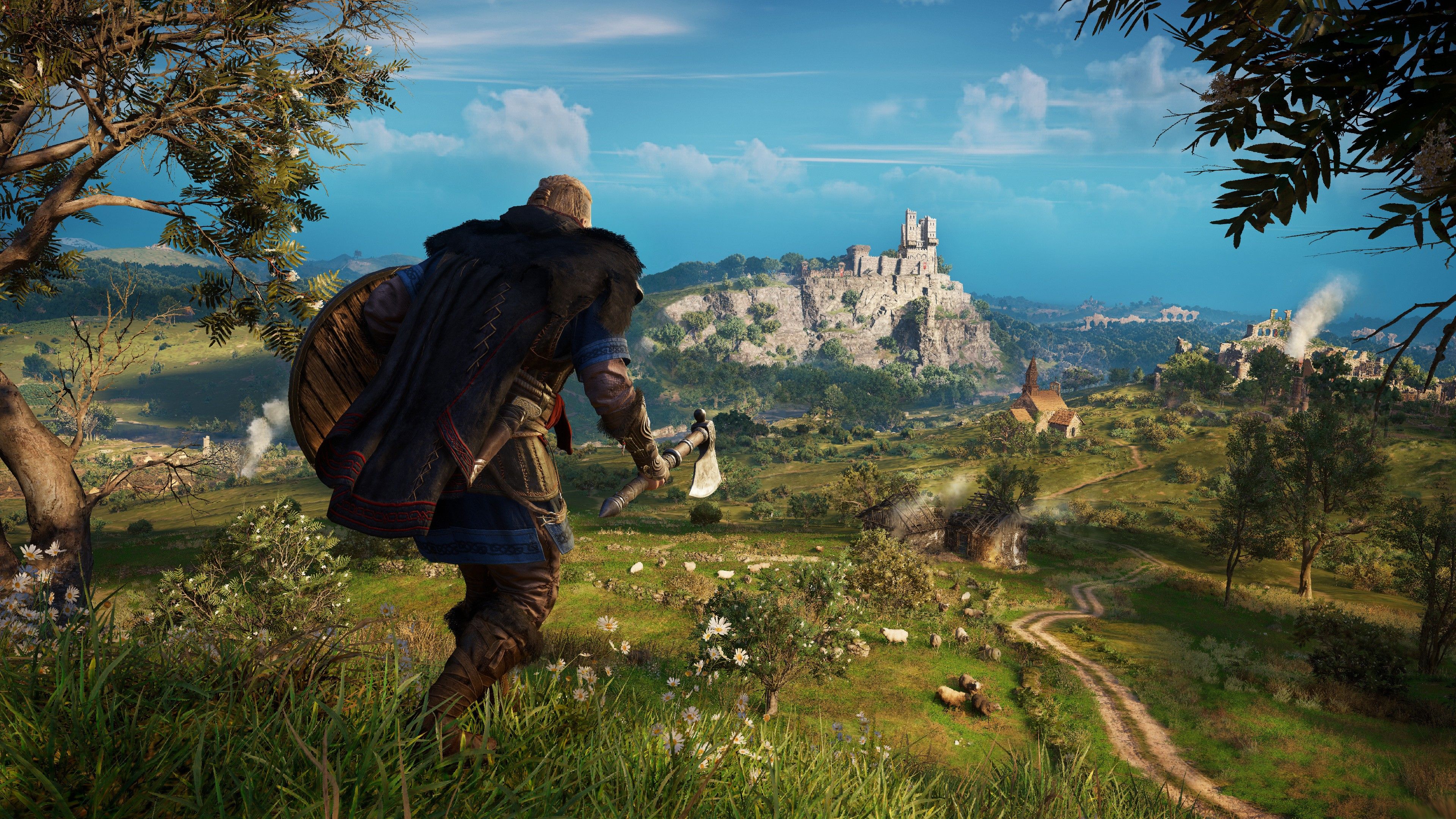 Wallpaper Assassin's Creed Valhalla, screenshot, 4K, Games