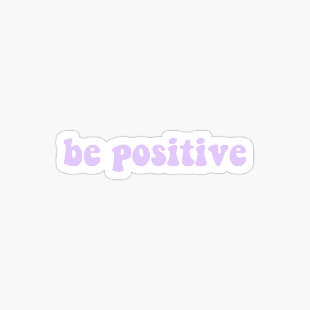 be positive light purple Sticker by lilcocostickers. Light purple wallpaper, Purple wallpaper iphone, Purple wall art