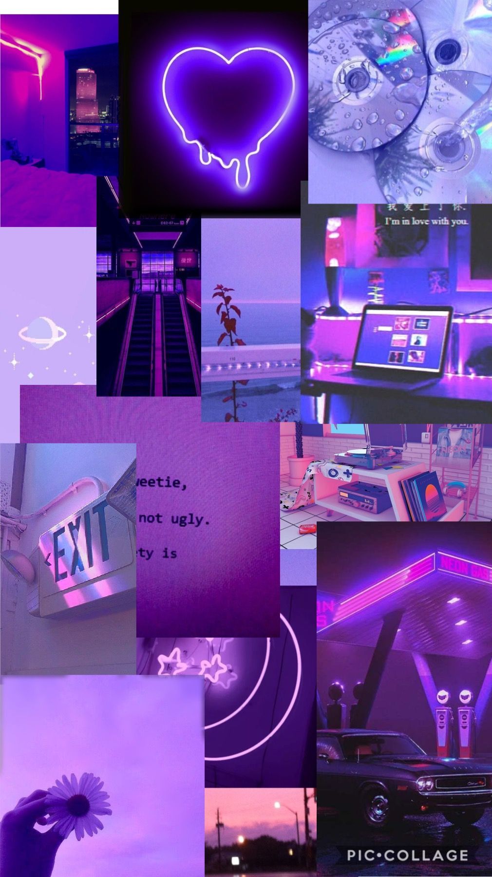 Purple collage