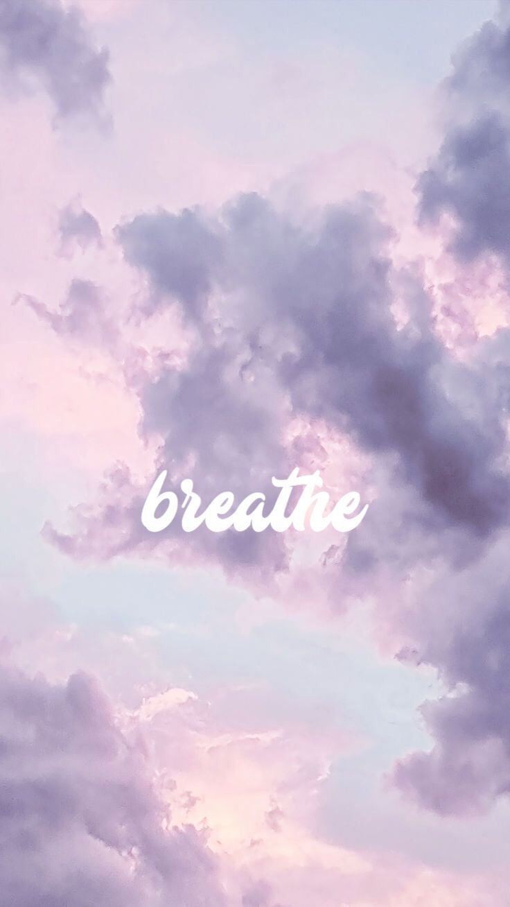 breathe wallpaper. Pink wallpaper iphone, Pink wallpaper quotes, Aesthetic wallpaper