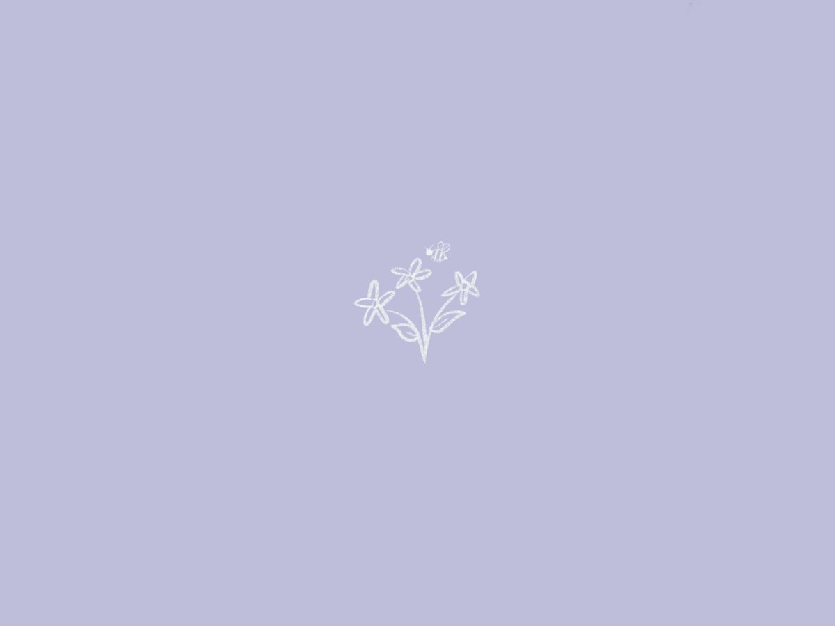 Aesthetic pastel purple flower lock screen. Blue wallpaper iphone, Pastel aesthetic, iPhone background wallpaper