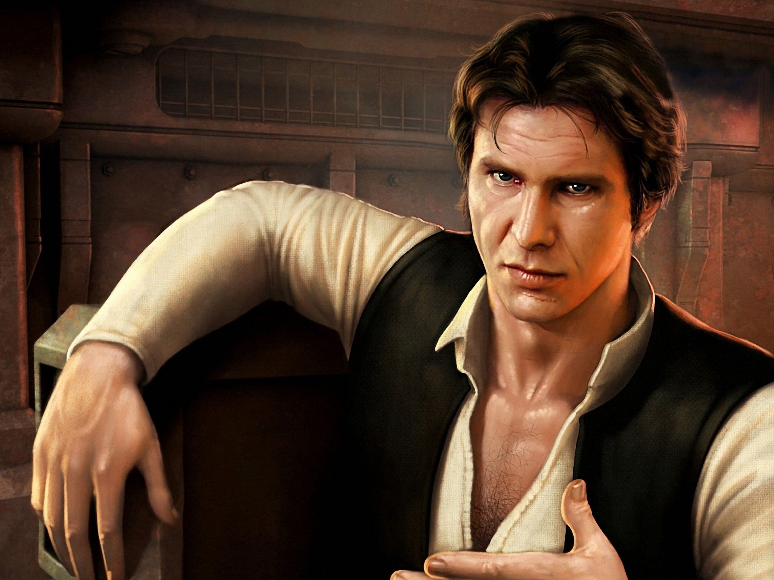 Han Solo, Harrison Ford, Star Wars, Artwork, Fan art Wallpaper HD / Desktop and Mobile Background