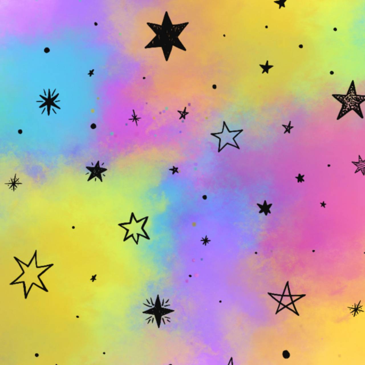 Rainbow stars wallpaper