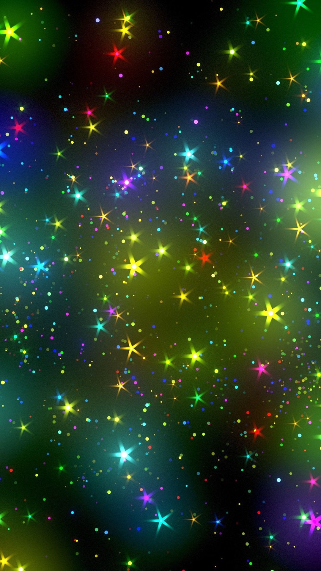 iPhone Wallpaper Colorful Stars, Sky, Abstract Design Background Colorful Star Sky