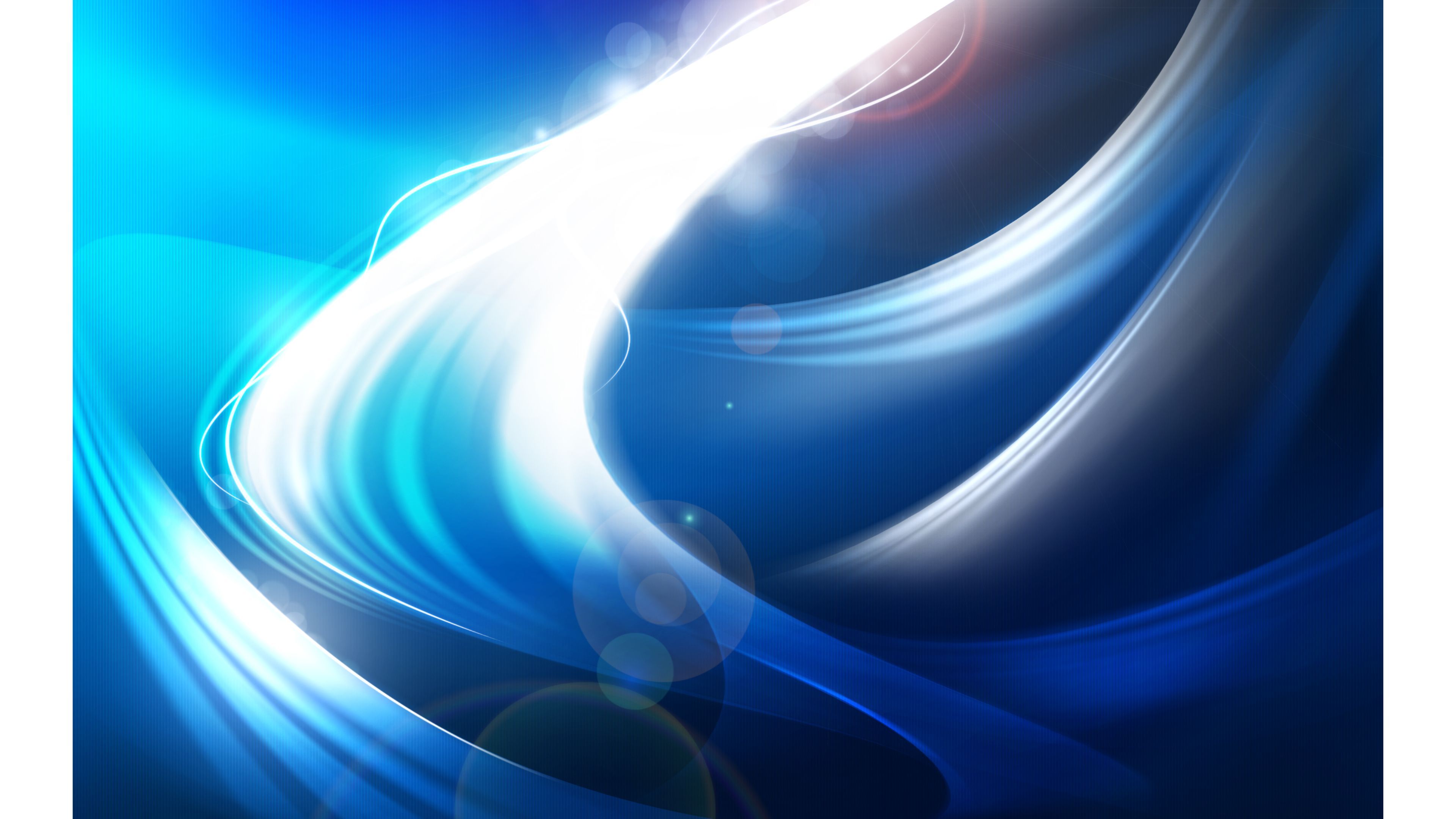 White Waves of Blue Abstract S 4K wallpaper