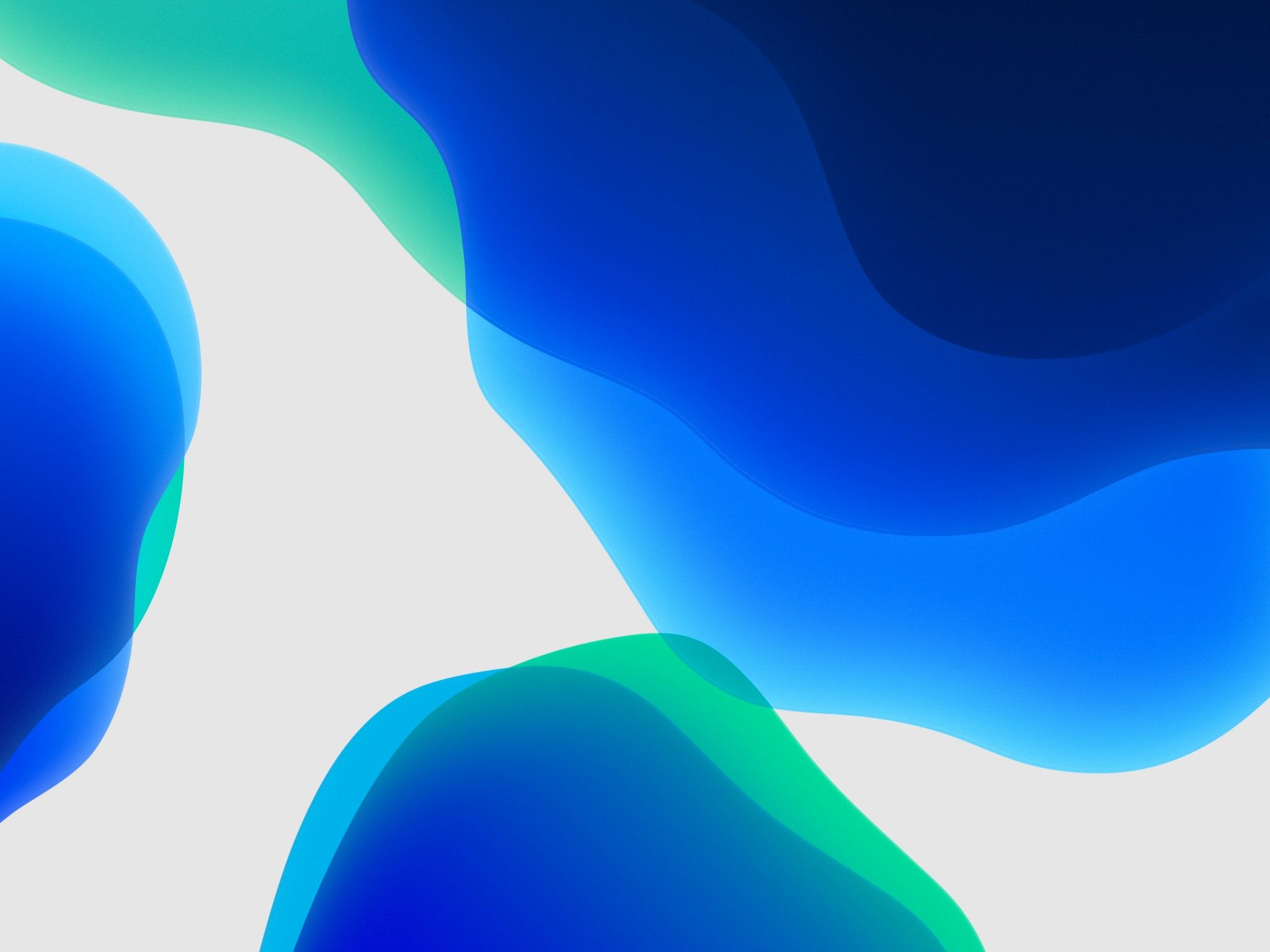 iPadOS 4K Wallpaper, Stock, Blue, White background, iPad, iOS HD, Abstract