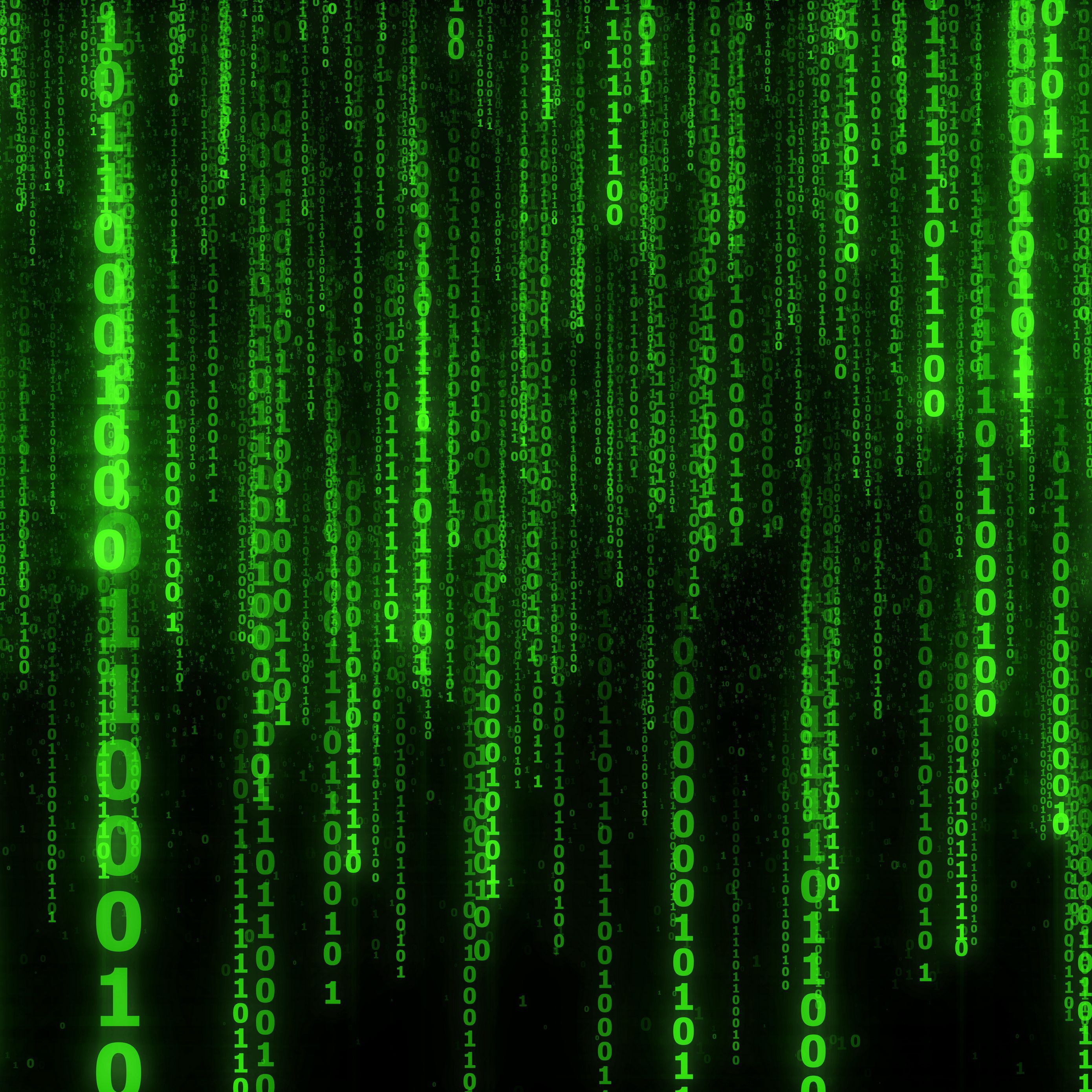 Green Binary Code Wallpaper Free Green Binary Code Background