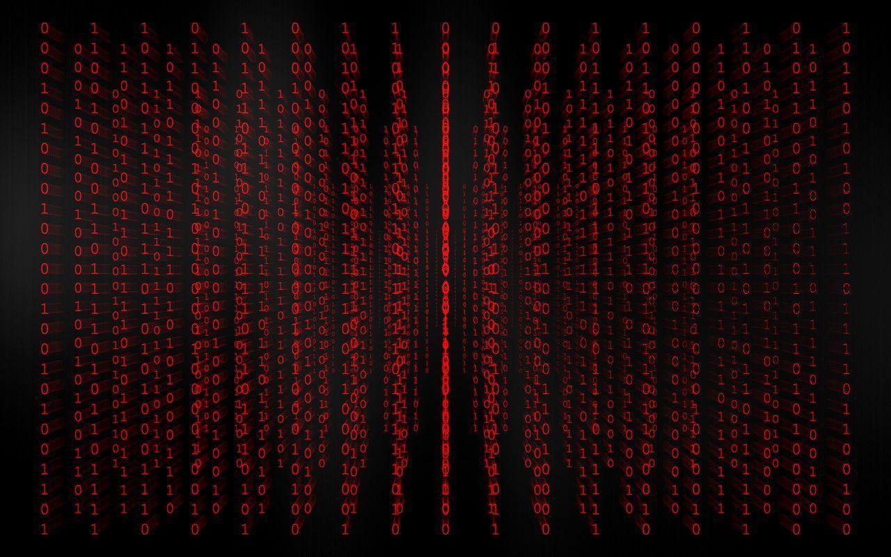 Red Binary Code Wallpaper Free Red Binary Code Background