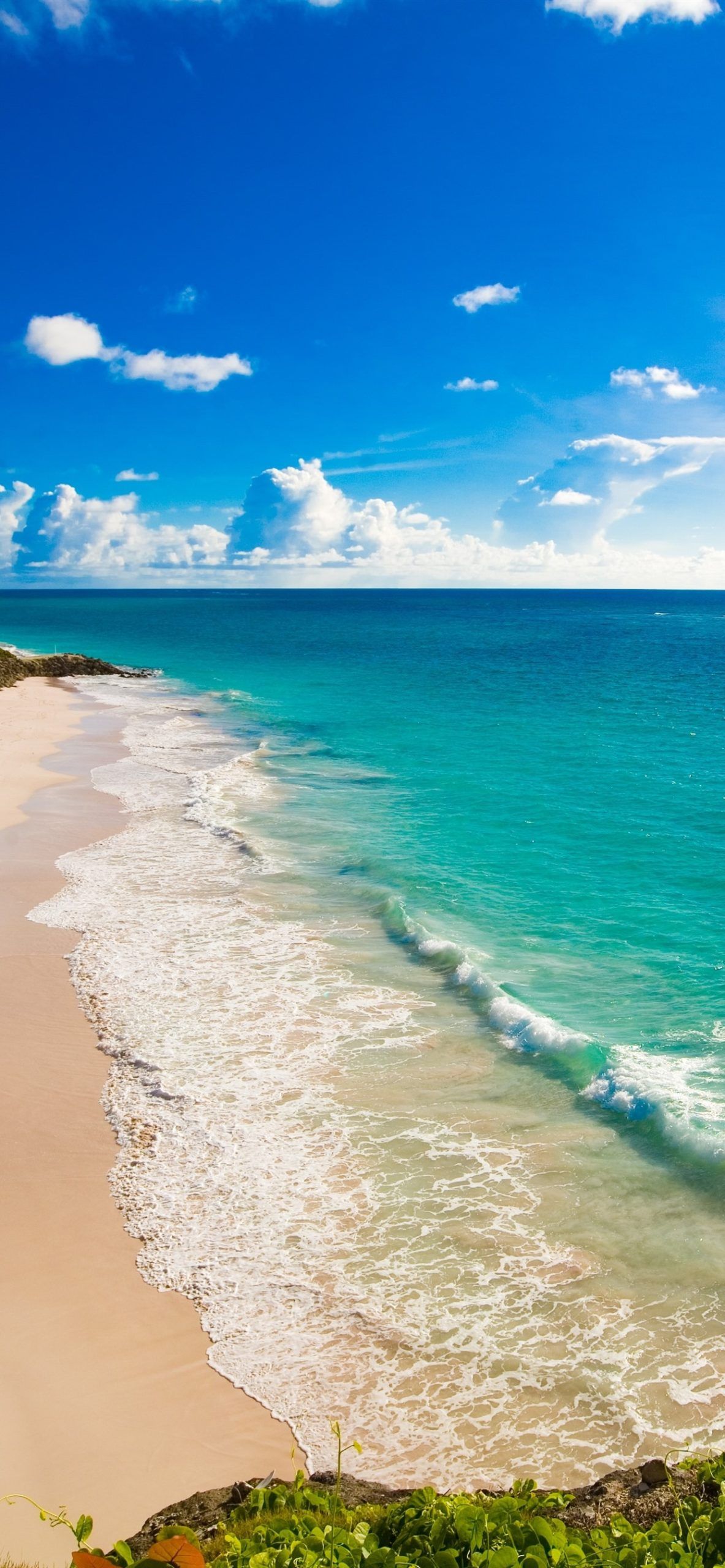 Beach Blue Sea Sunshine Tropical 1242x2688 IPhone XS Max