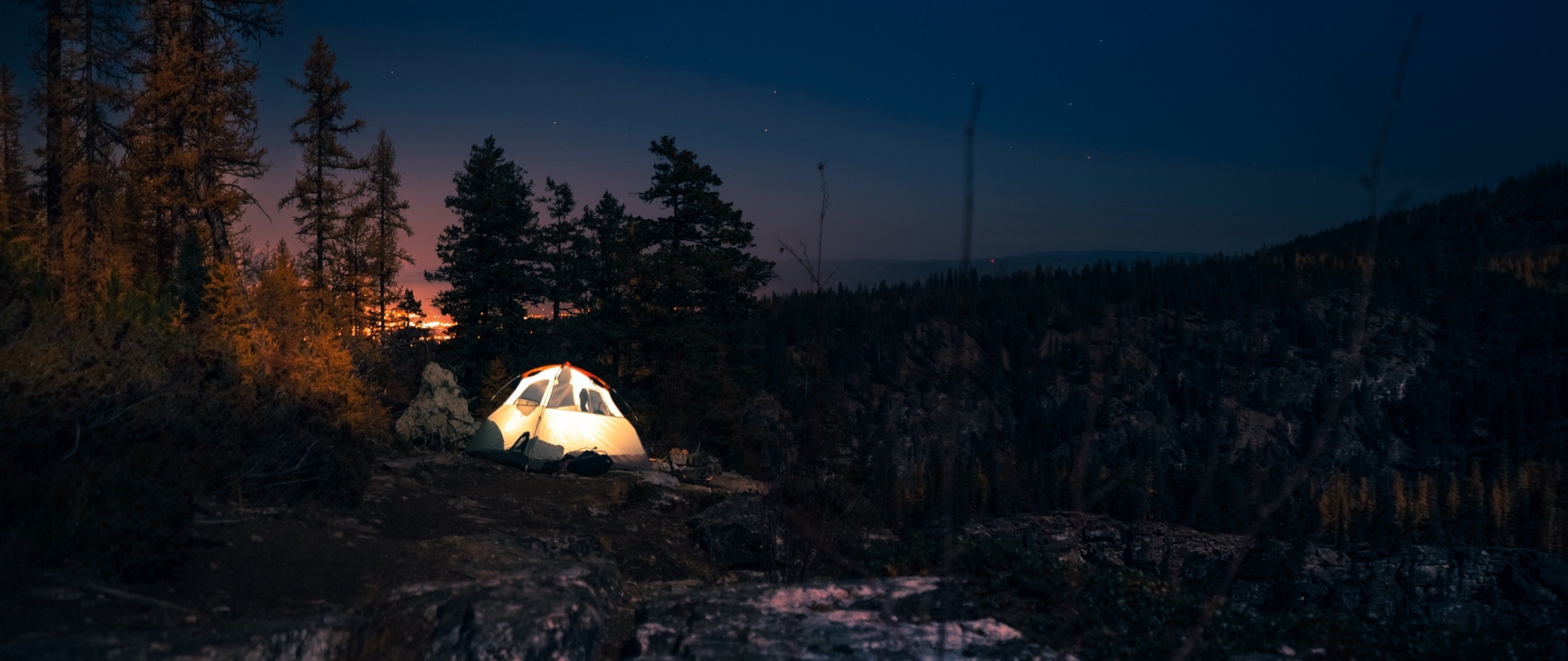 Camping Nature 4K wallpaper download